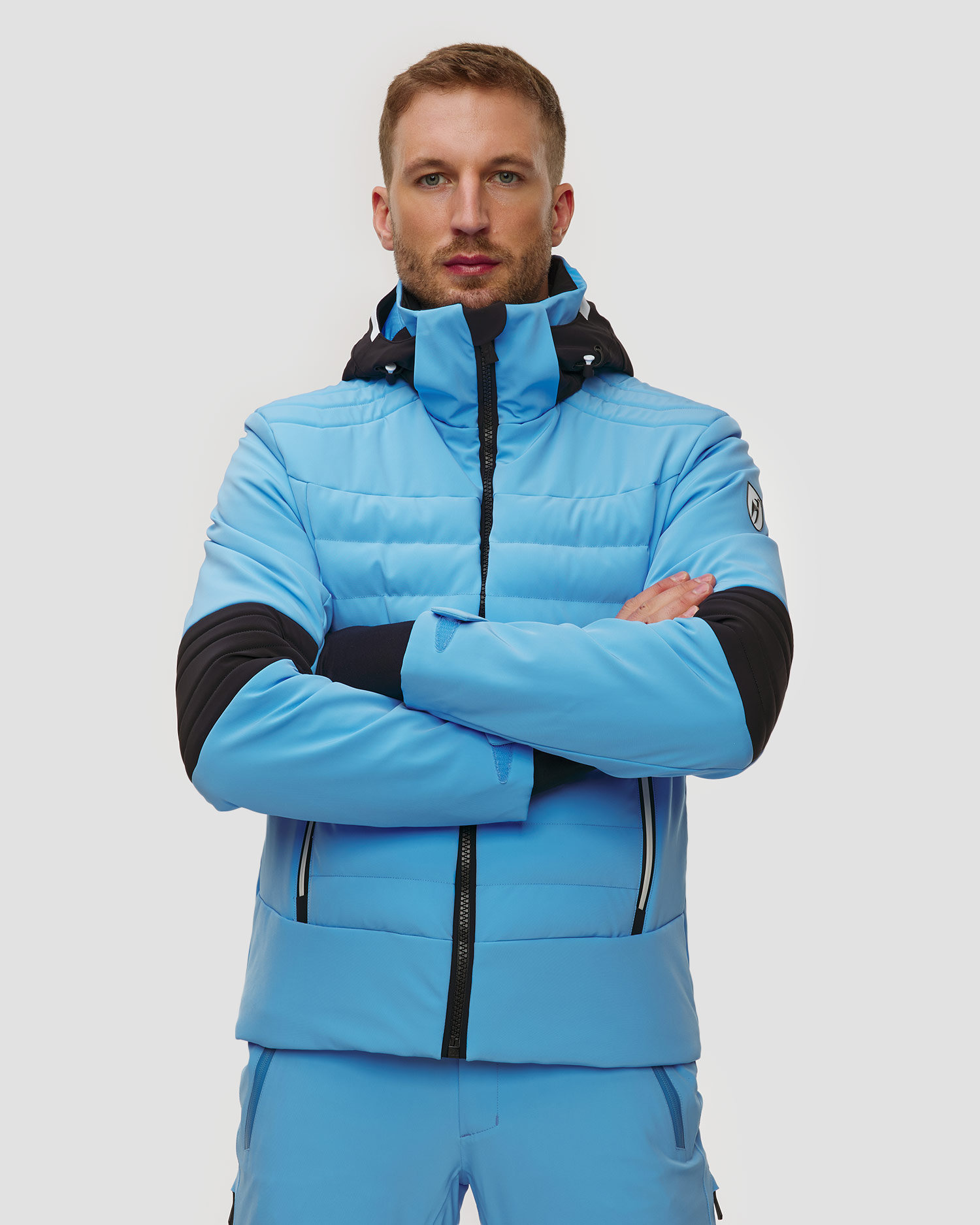 Veste de ski bleue pour hommes Toni Sailer Matti