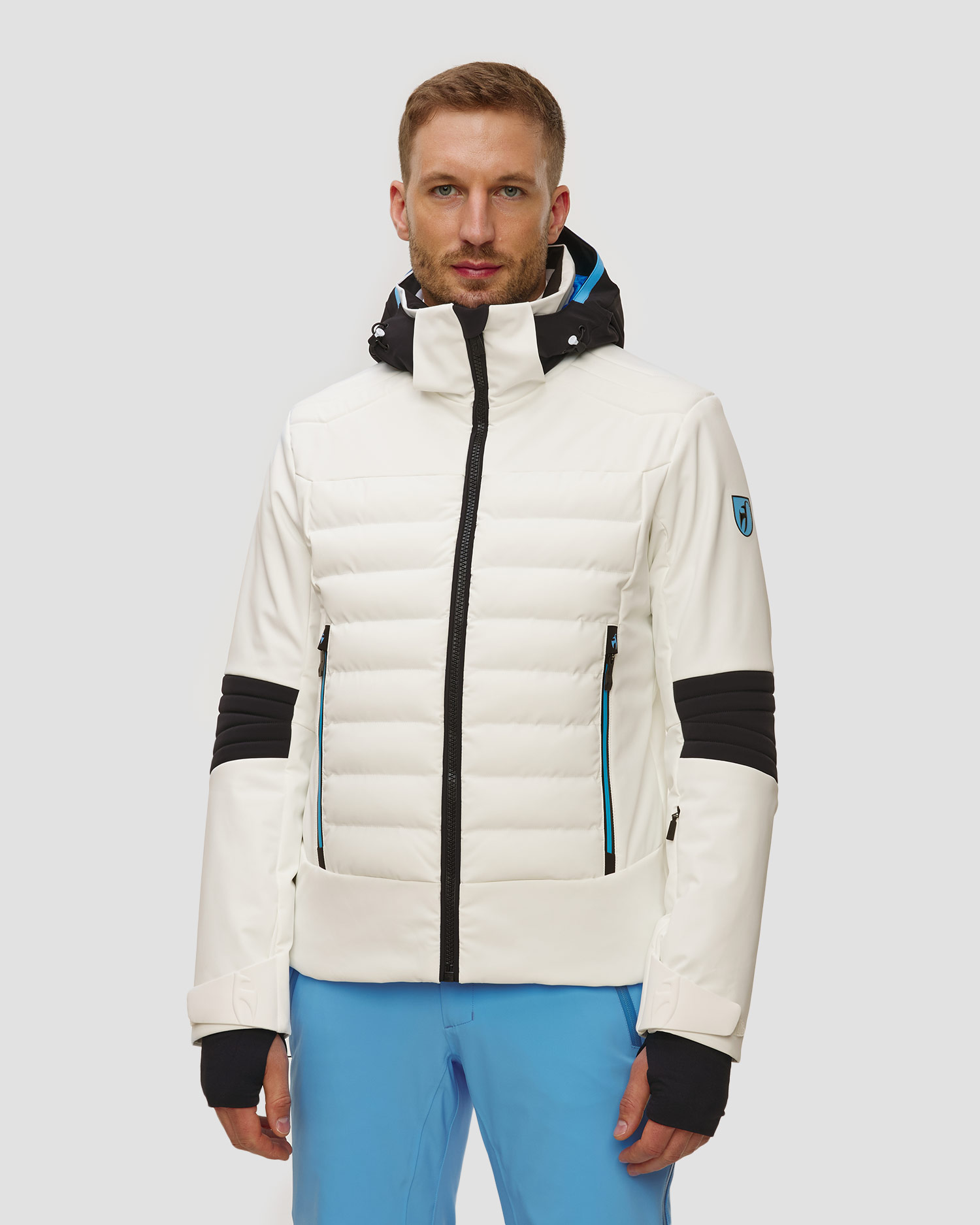 Men's white ski jacket Toni Sailer Matti