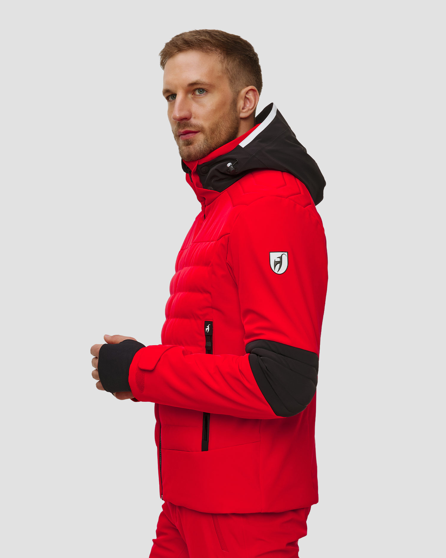Veste de ski rouge pour hommes Toni Sailer Matti