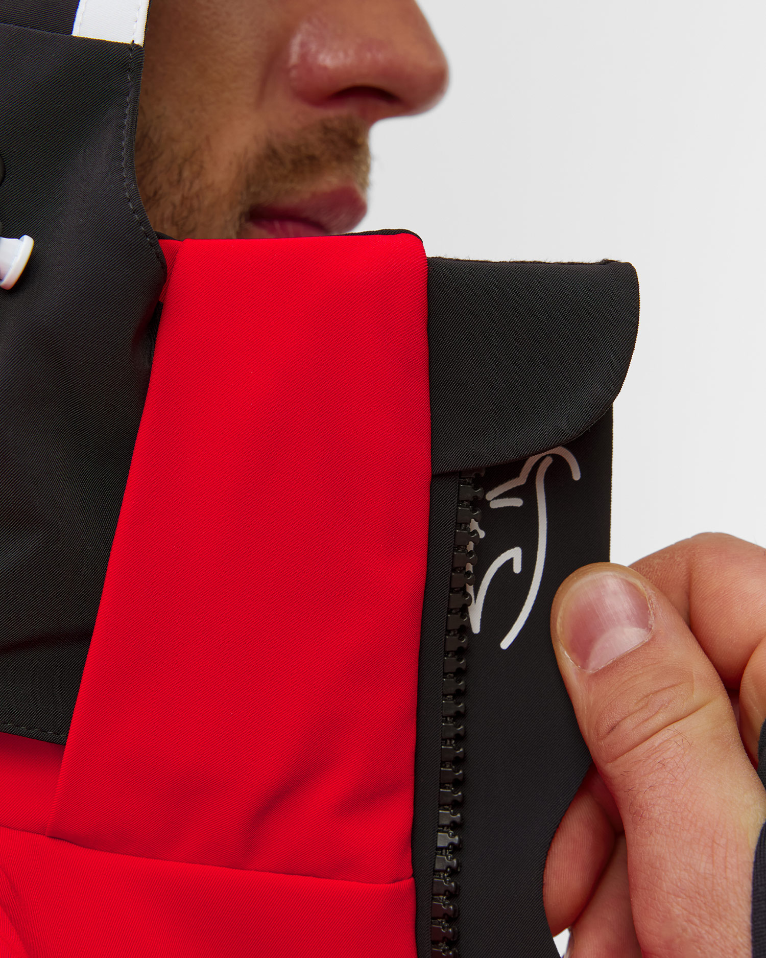 Veste de ski rouge pour hommes Toni Sailer Matti