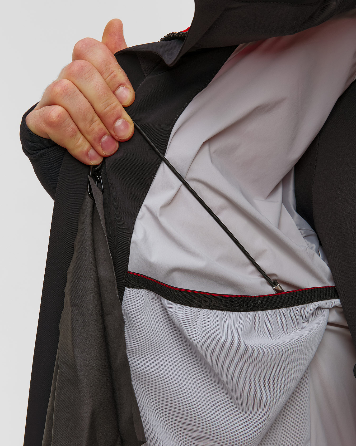 Veste de ski rouge pour hommes Toni Sailer Matti