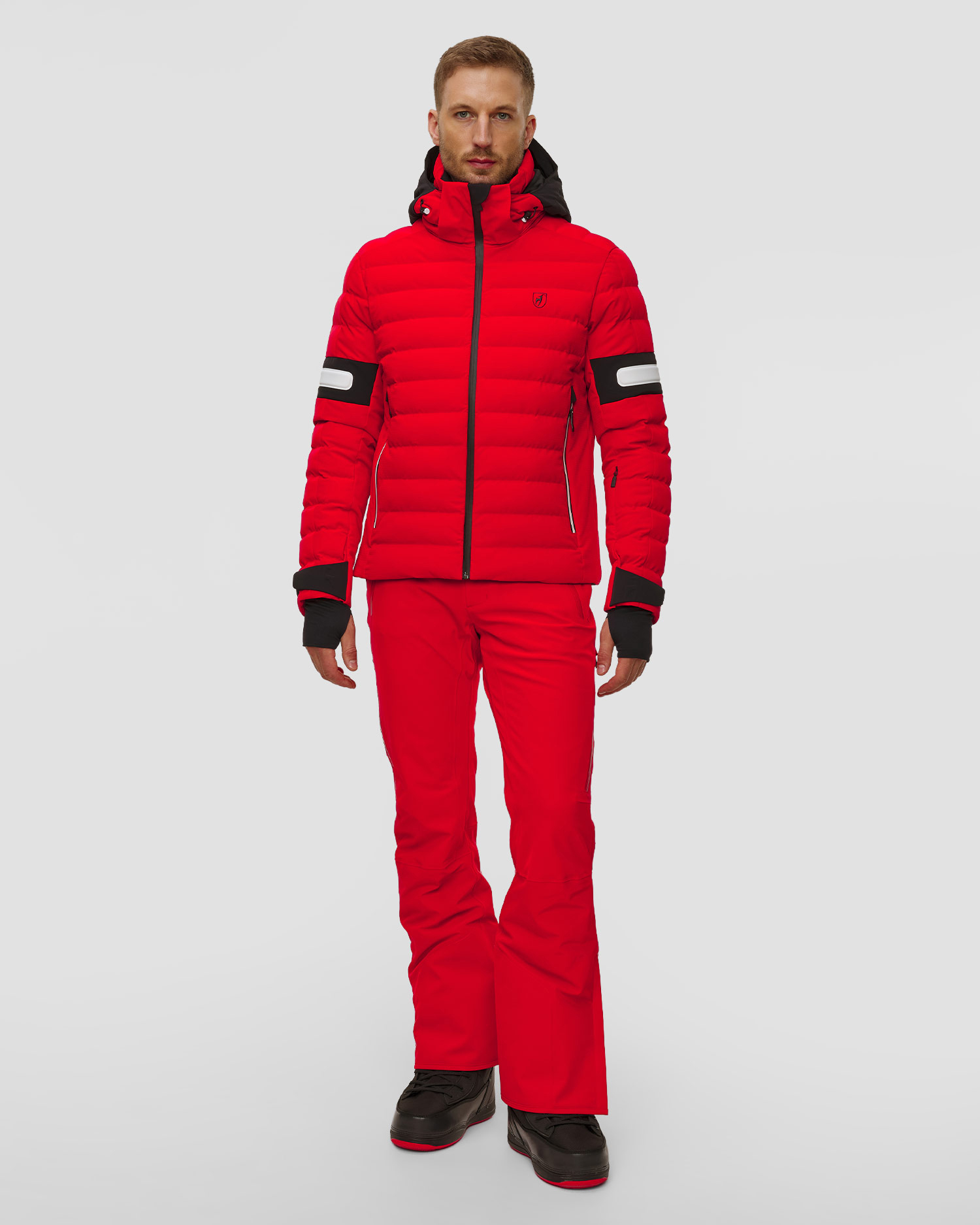 Veste de ski rouge pour hommes Toni Sailer Gideon