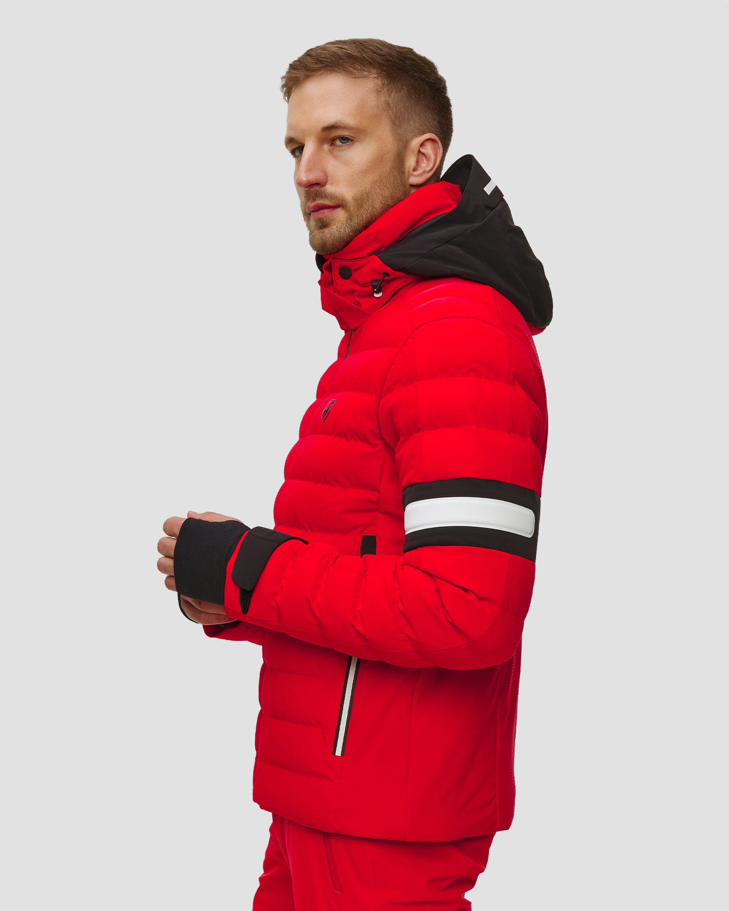 Men's red ski jacket Toni Sailer Gideon