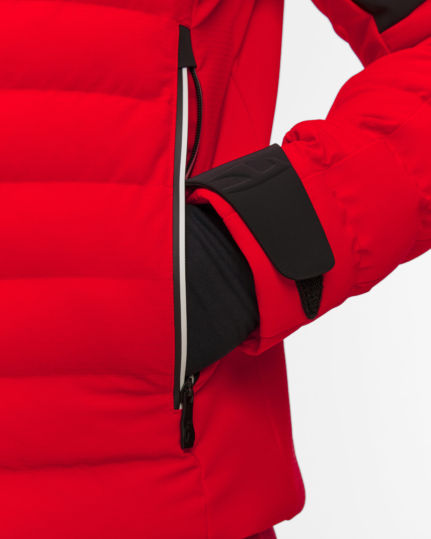 Veste de ski rouge pour hommes Toni Sailer Gideon