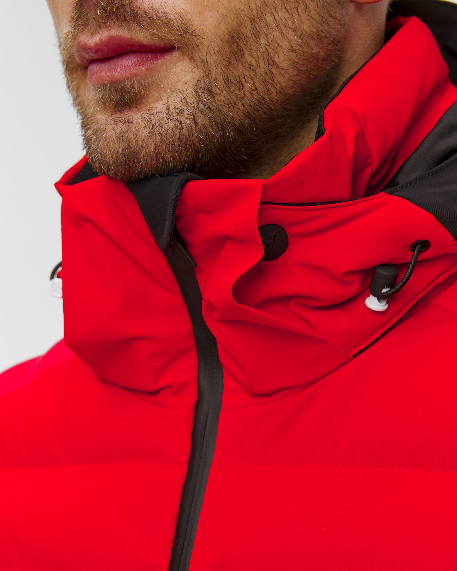 Veste de ski rouge pour hommes Toni Sailer Gideon