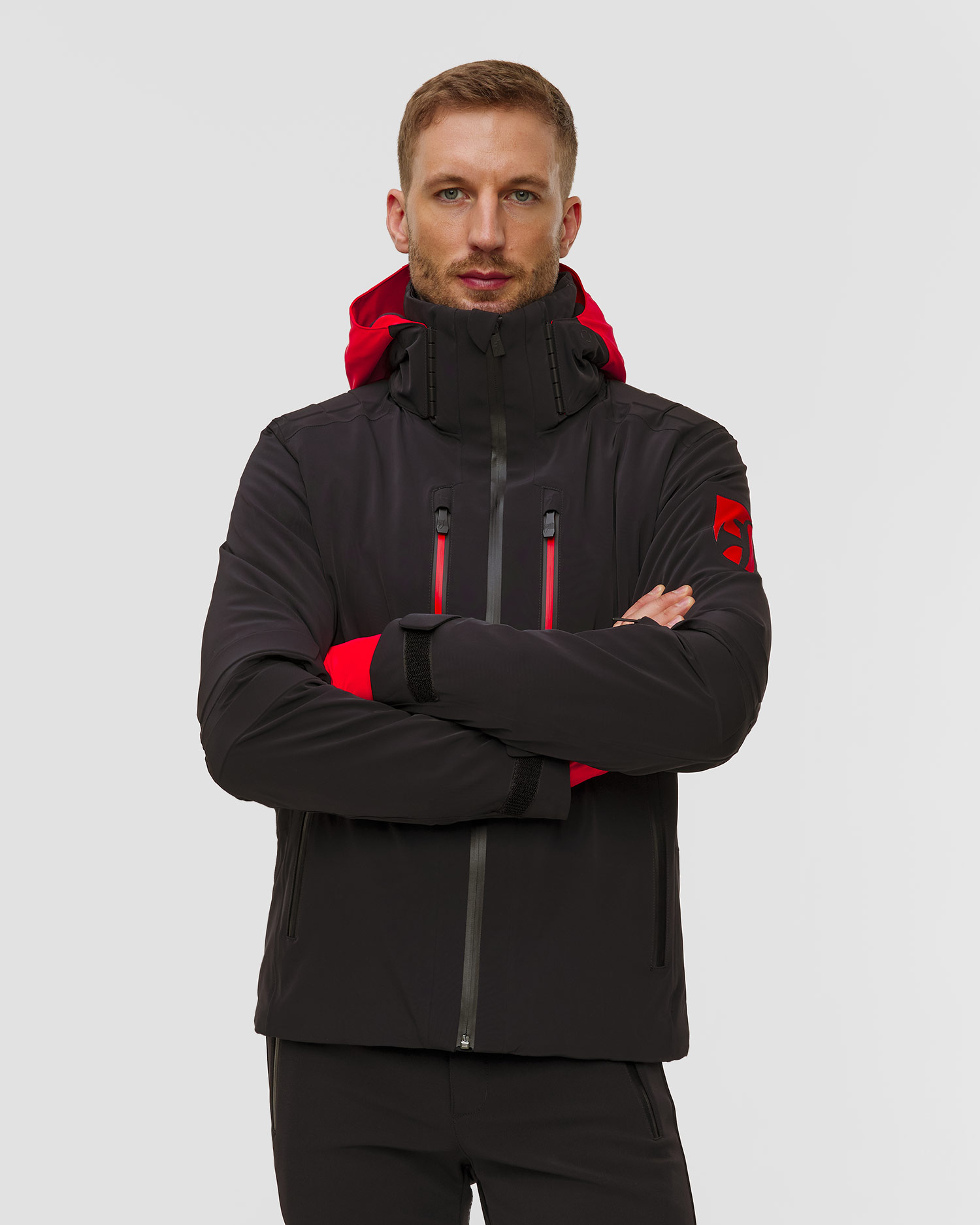 Men's black ski jacket Toni Sailer Evan