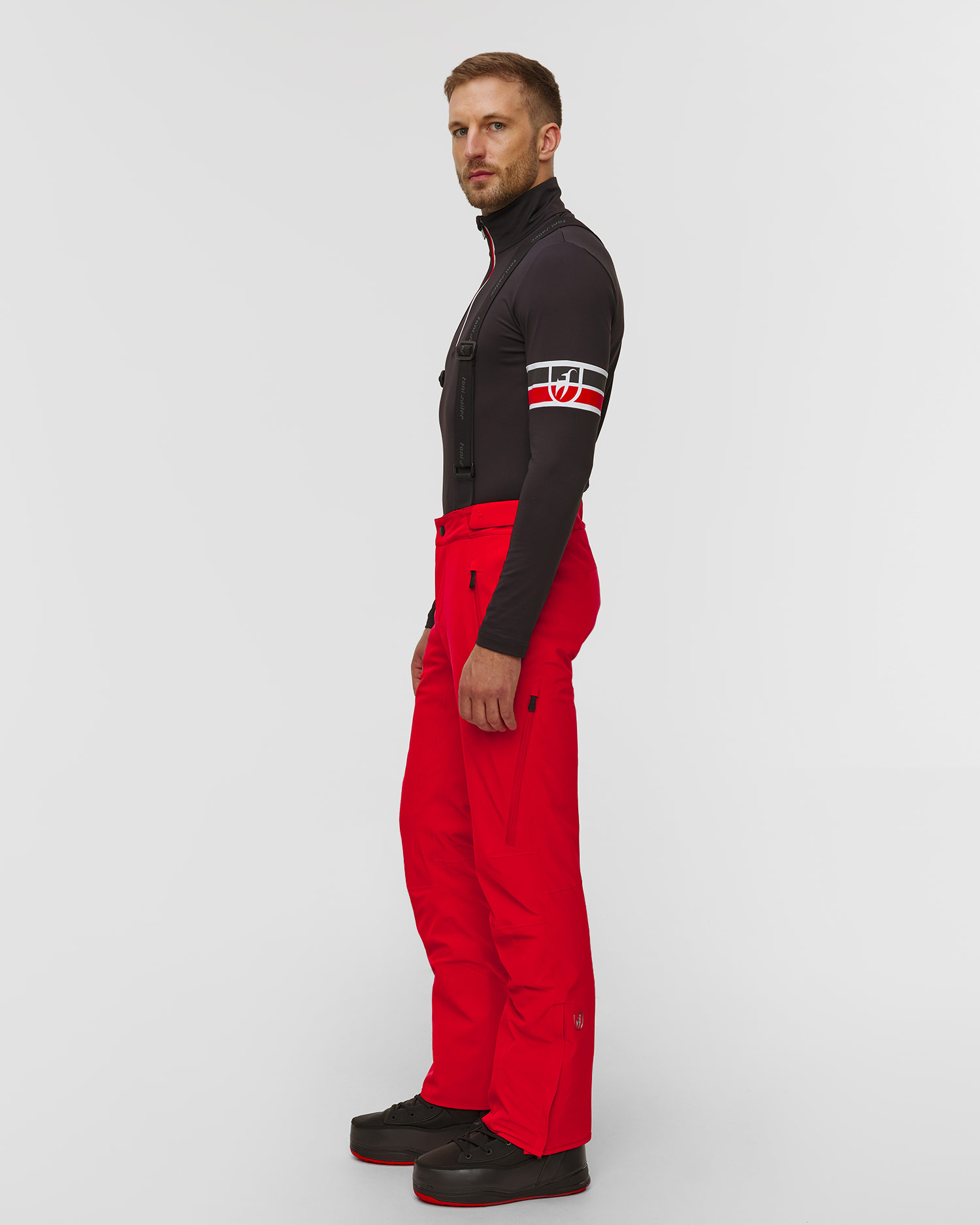 Pantalon de ski rouge pour hommes Toni Sailer Nicky