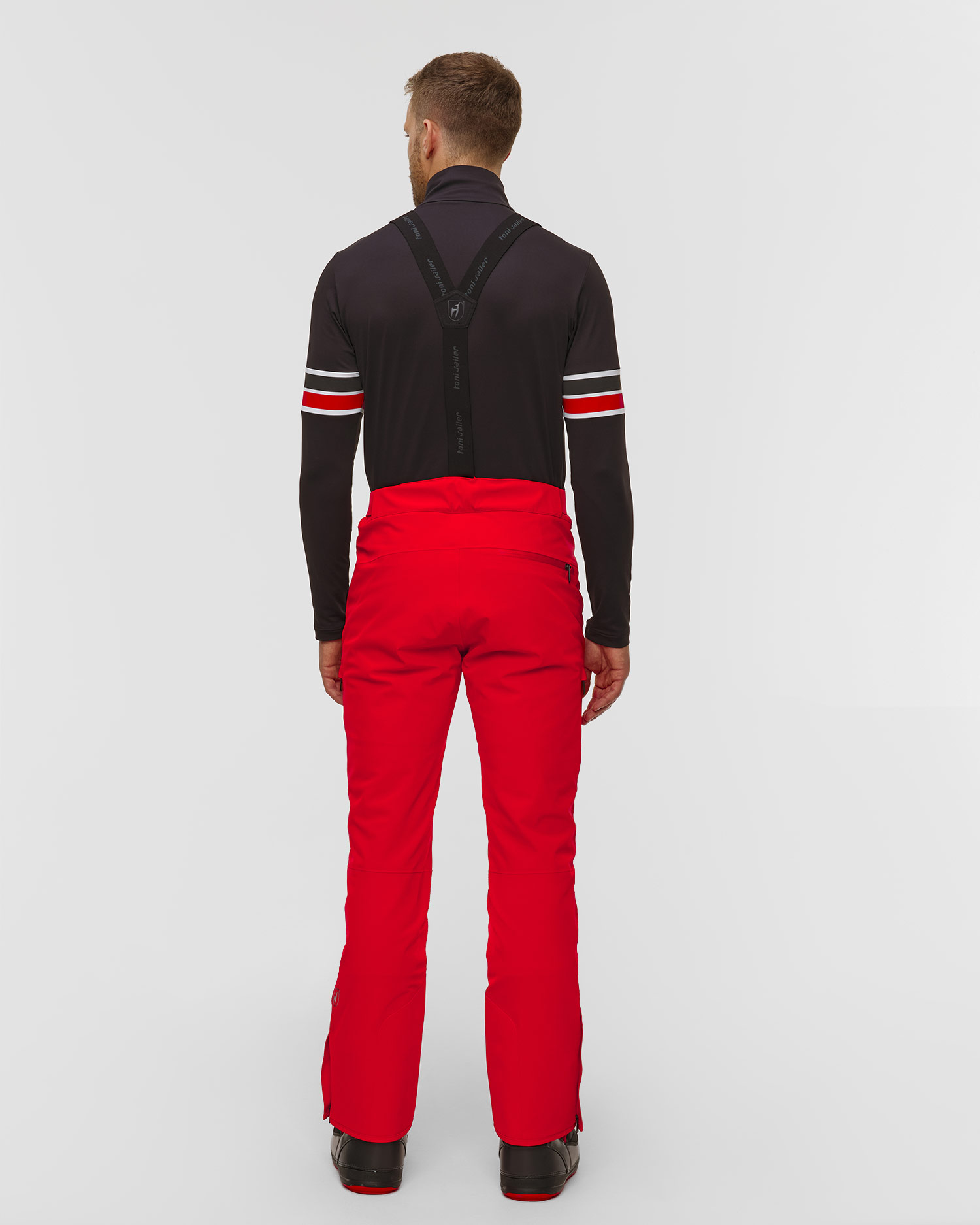 Pantalon de ski rouge pour hommes Toni Sailer Nicky