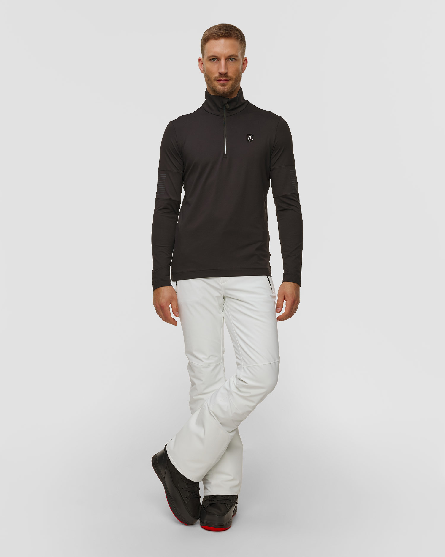 Czarny golf narciarski męski Toni Sailer Victor