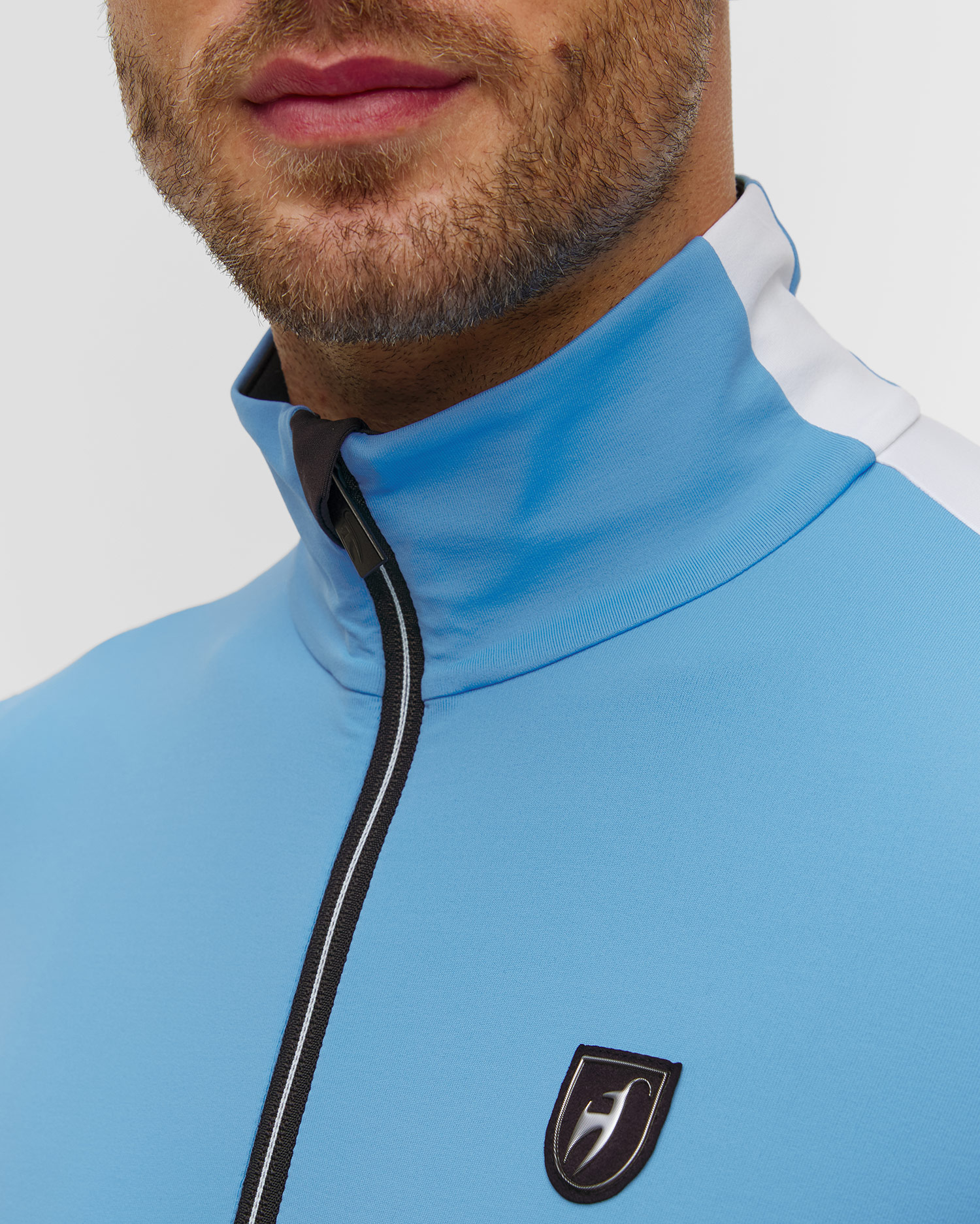 Men's blue ski turtleneck Toni Sailer Victor