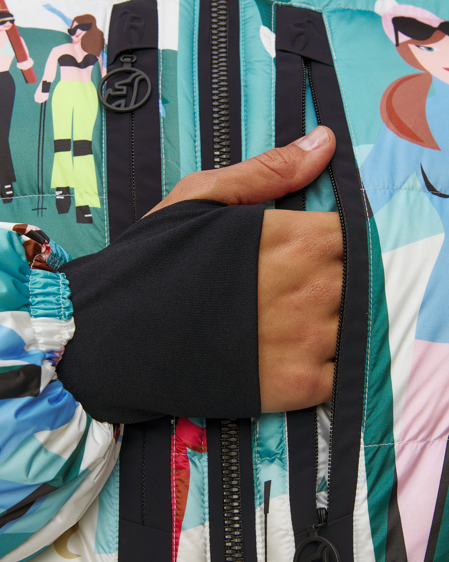 Women's ski jacket Toni Sailer Bernadette Print