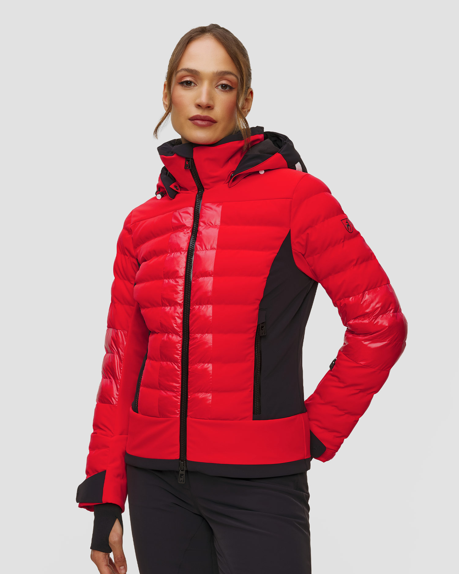 Women's red ski jacket Toni Sailer Lisbeth