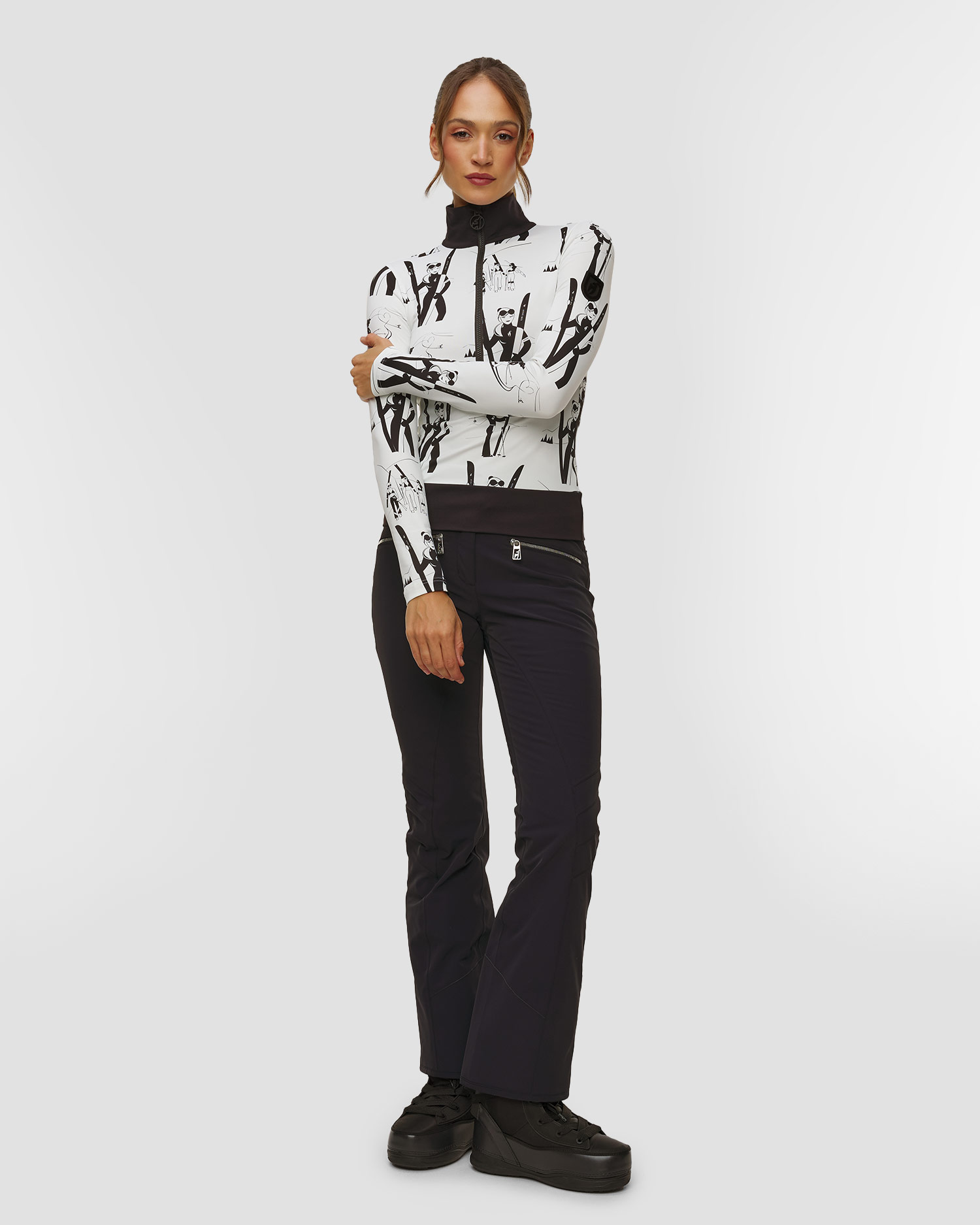 Women's ski turtleneck Toni Sailer Wieka Print
