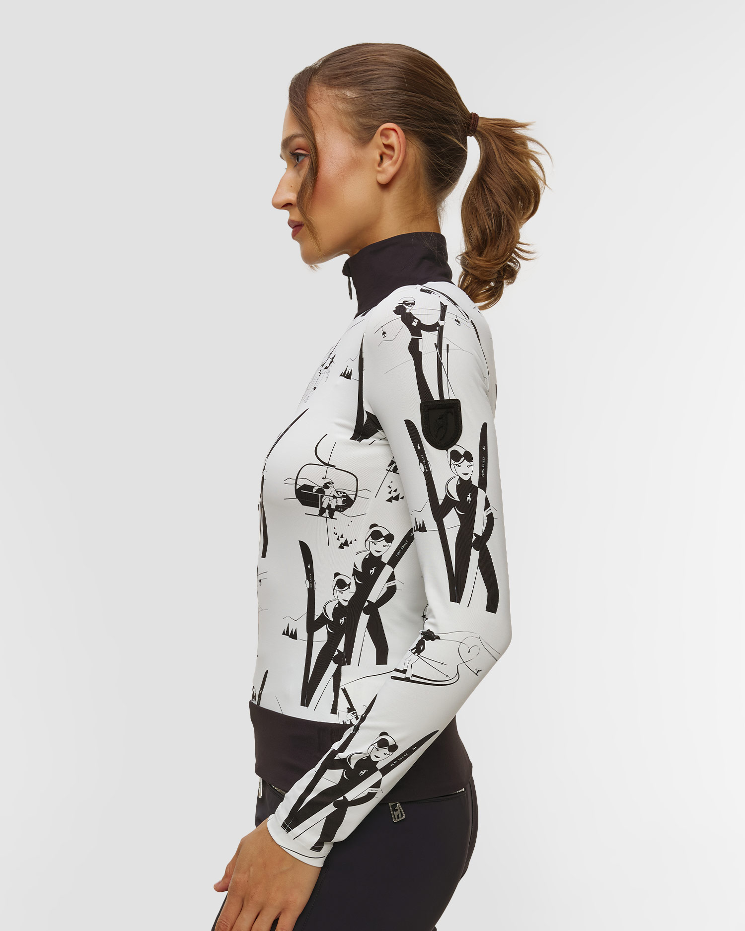 Women's ski turtleneck Toni Sailer Wieka Print