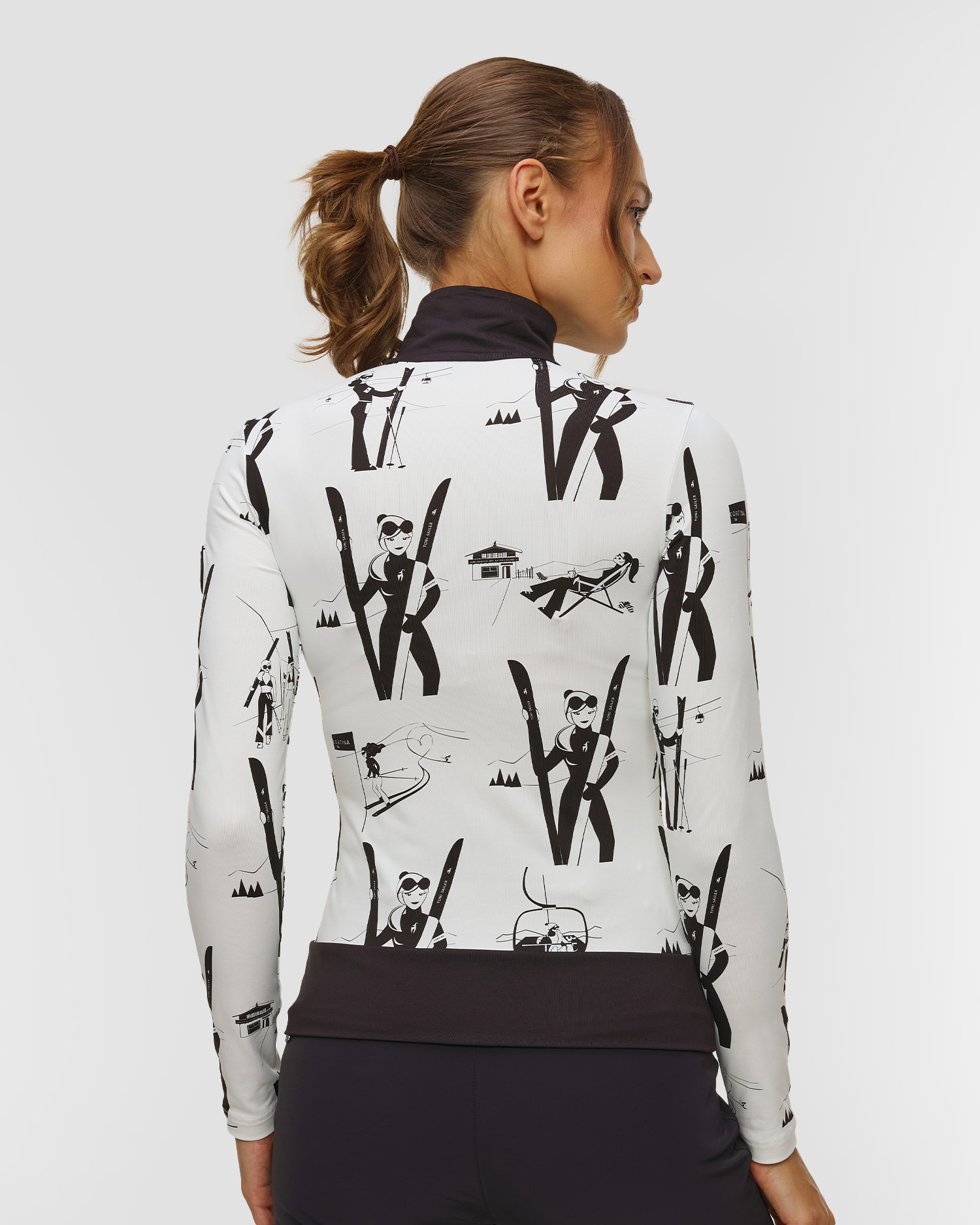 Women's ski turtleneck Toni Sailer Wieka Print
