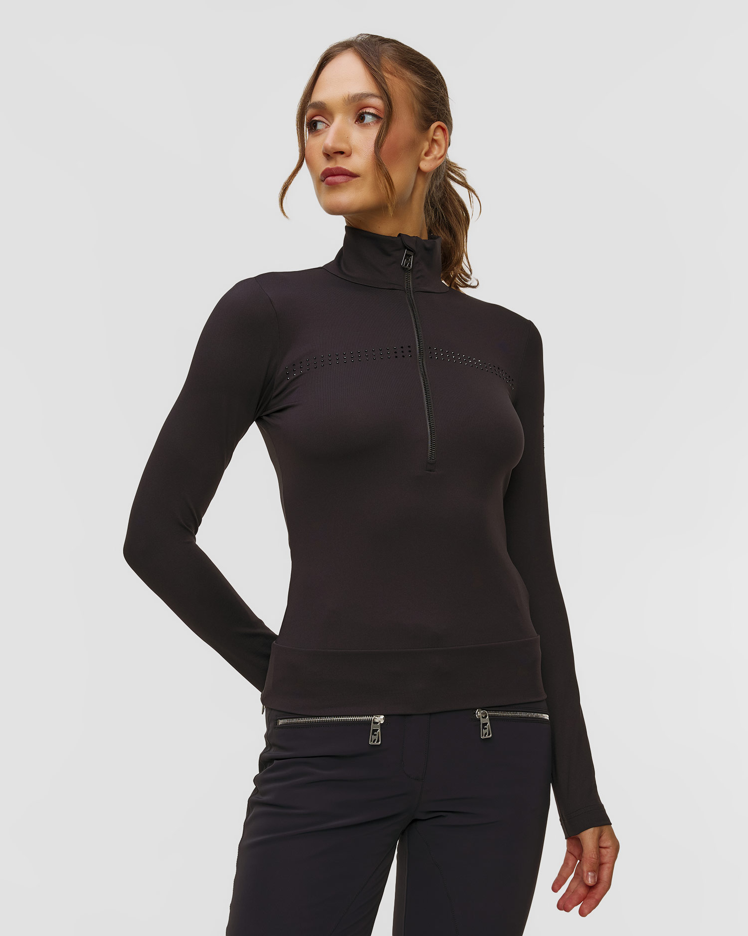 Toni Sailer Wieka Special Ski-Rollkragenpullover für Damen in Schwarz