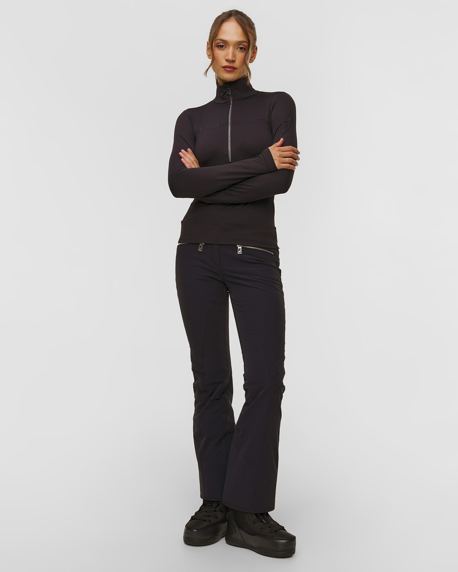 Women's black ski turtleneck Toni Sailer Wieka Special