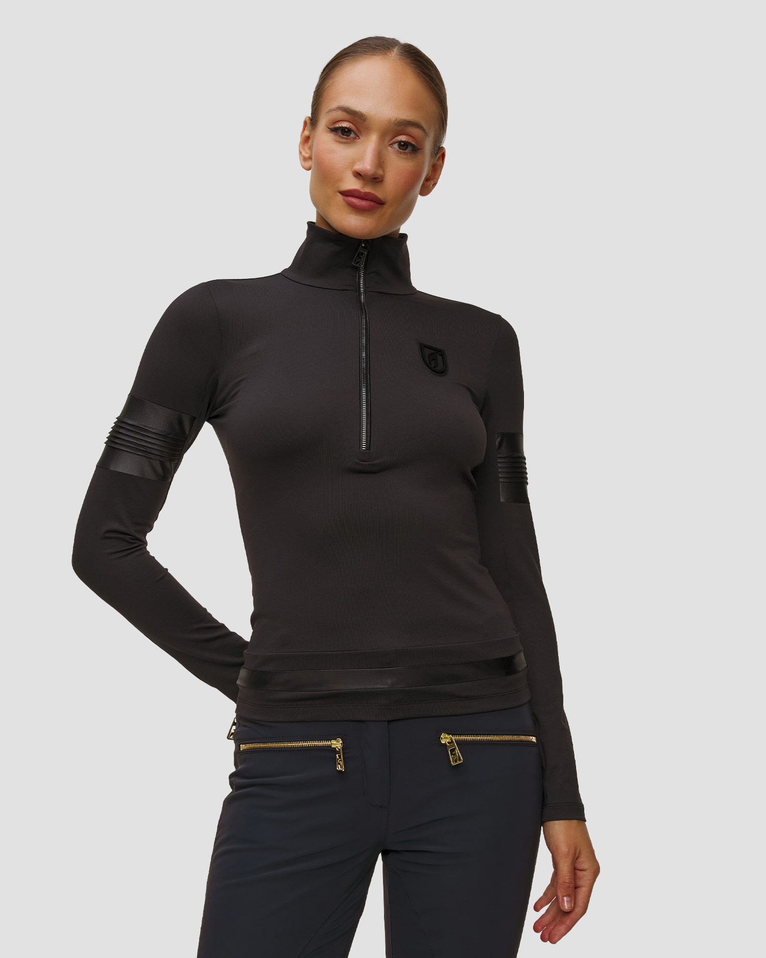 Women's black ski turtleneck Toni Sailer Kiki