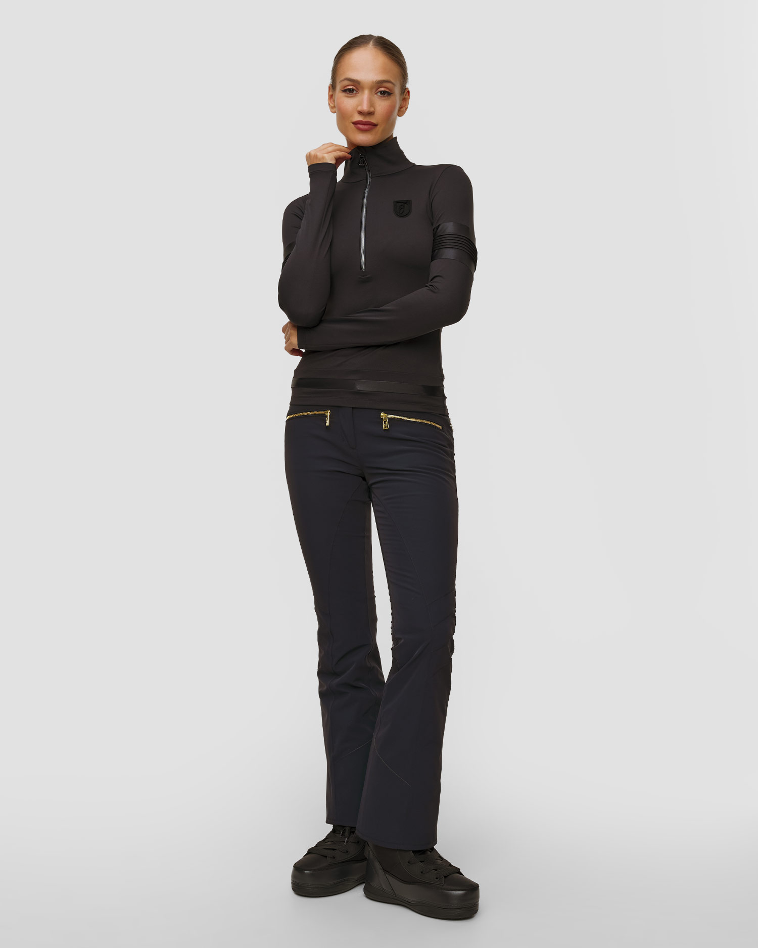 Toni Sailer Kiki Ski-Rollkragenpullover für Damen in Schwarz