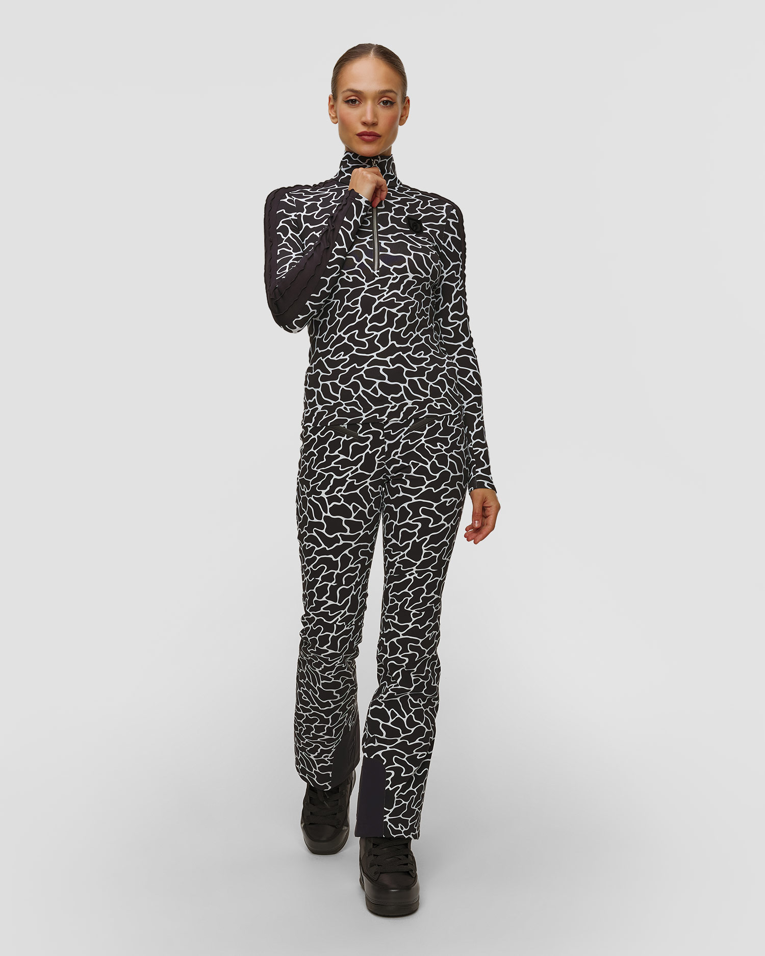 Women's ski turtleneck Toni Sailer Vreni Print