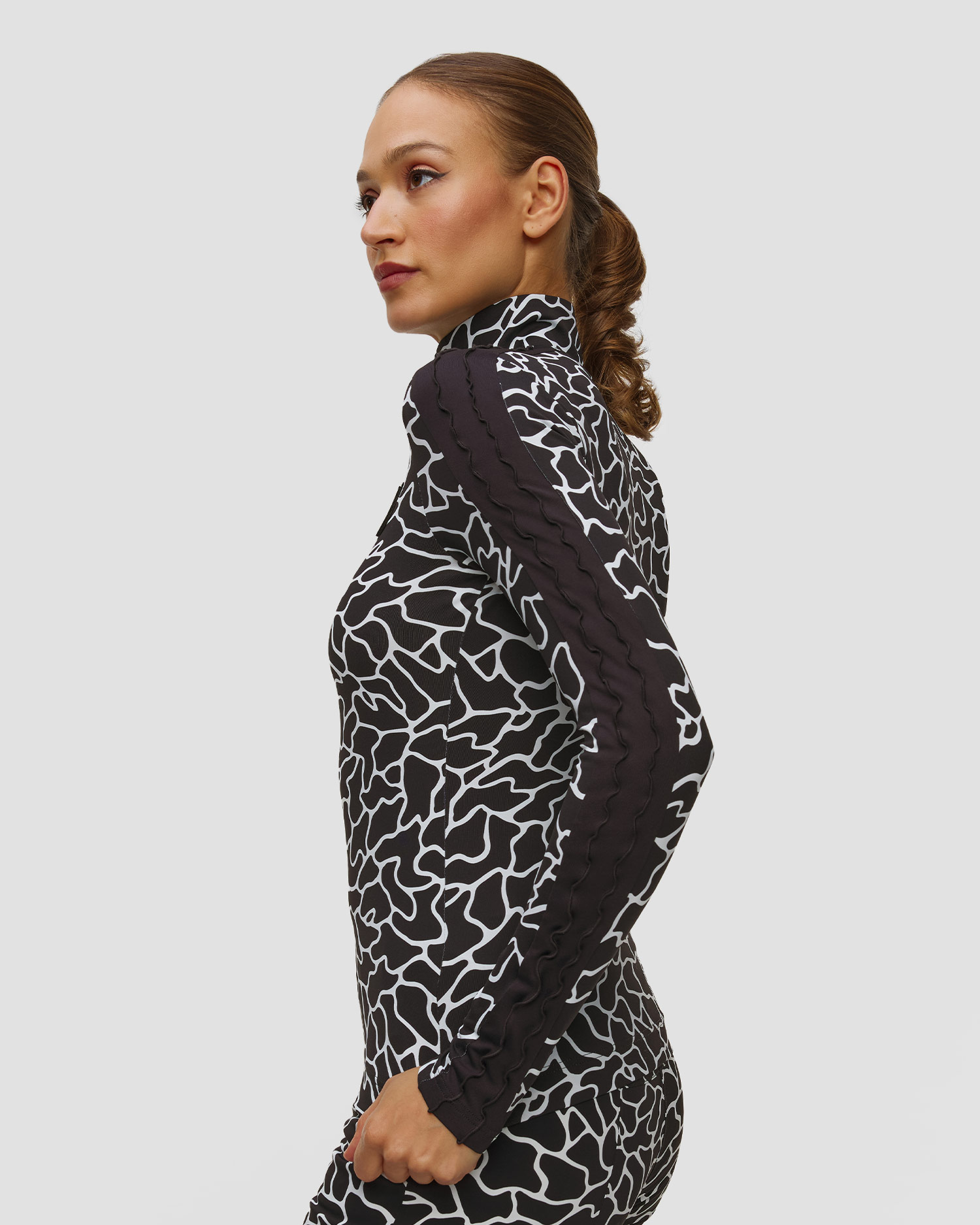 Women's ski turtleneck Toni Sailer Vreni Print