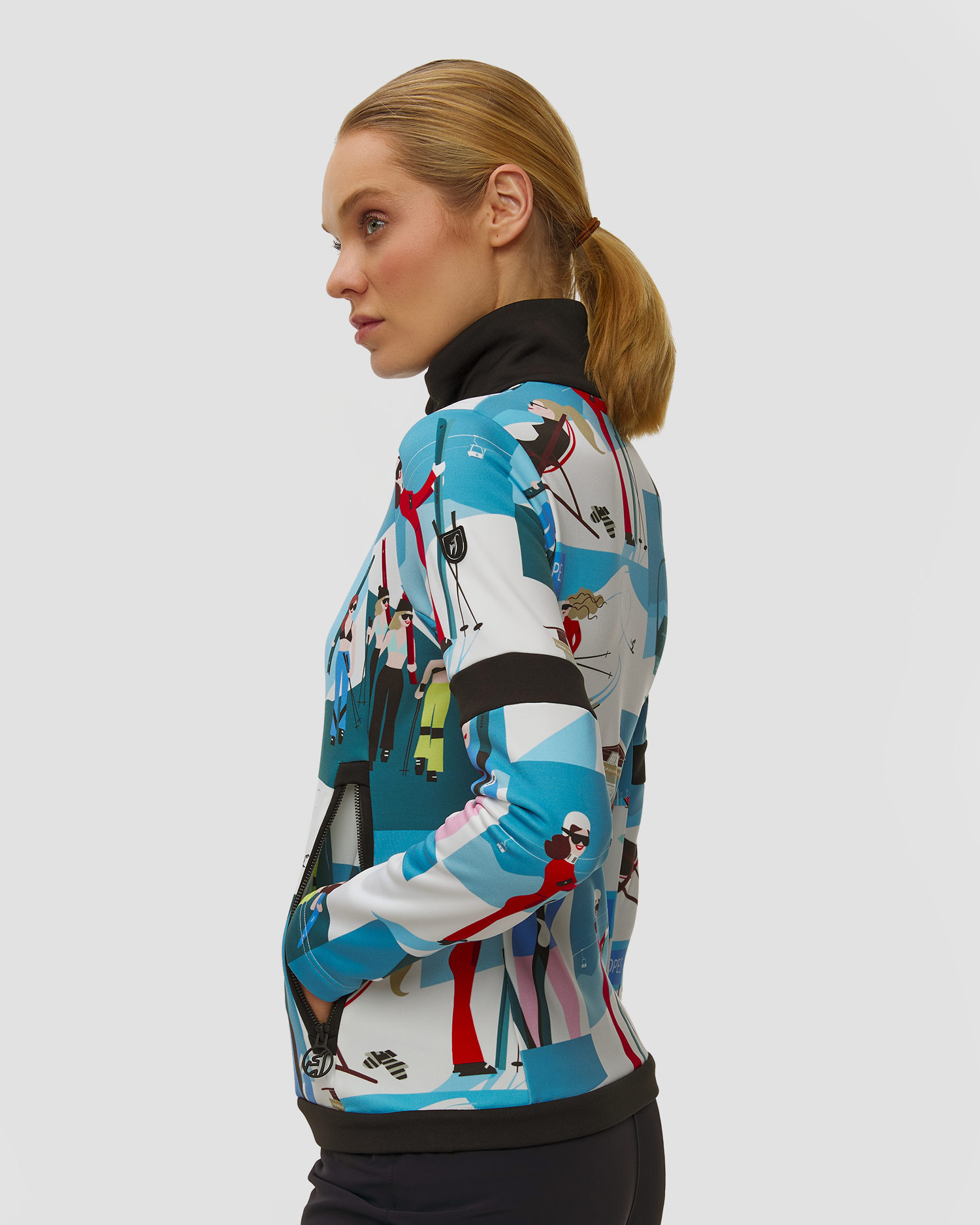 Dámska lyžiarska mikina Toni Sailer Larissa Print