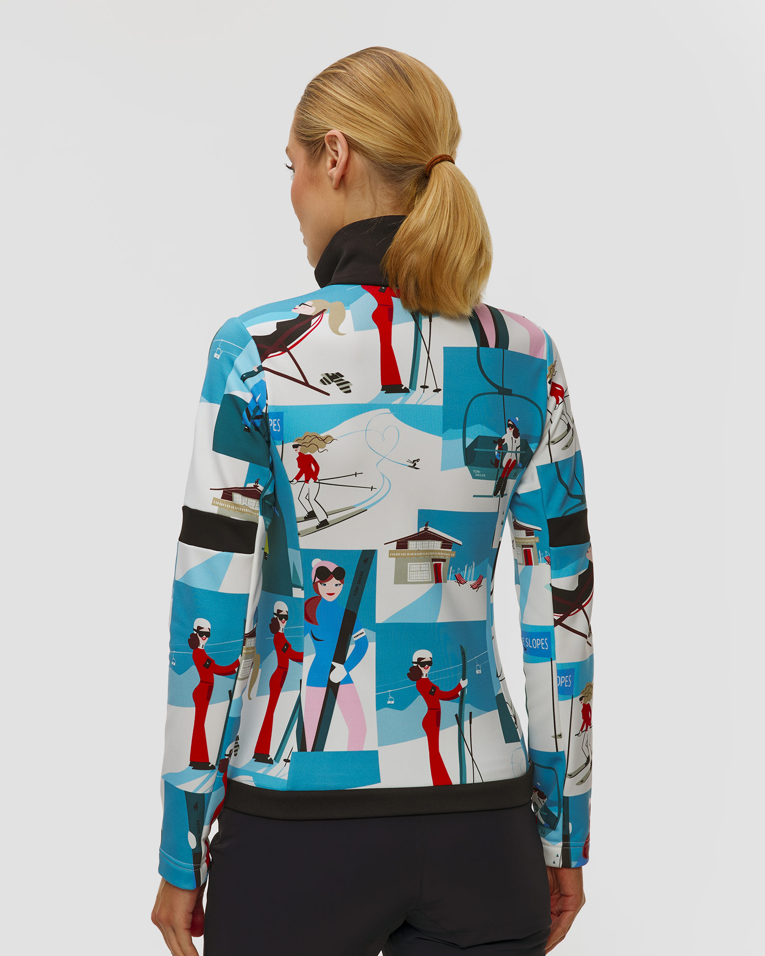 Dámska lyžiarska mikina Toni Sailer Larissa Print