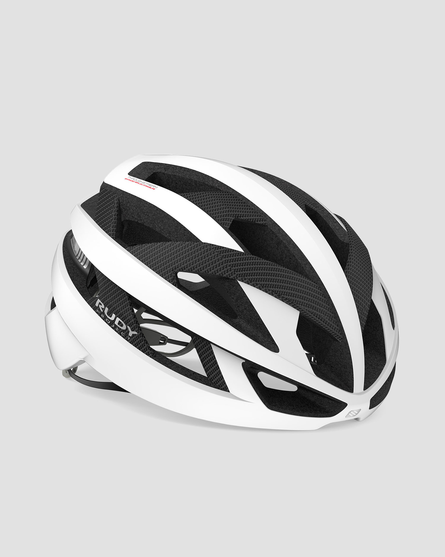 Cască de bicicletă alb-neagră Rudy Project Rebel