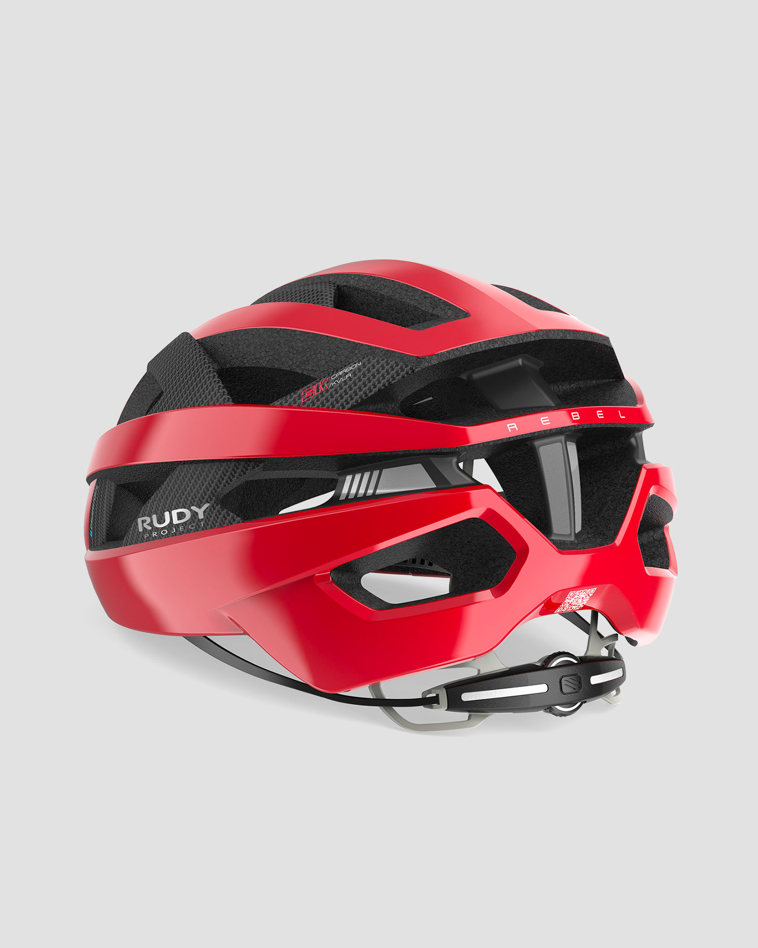Black and red cycling helmet Rudy Project Rebel