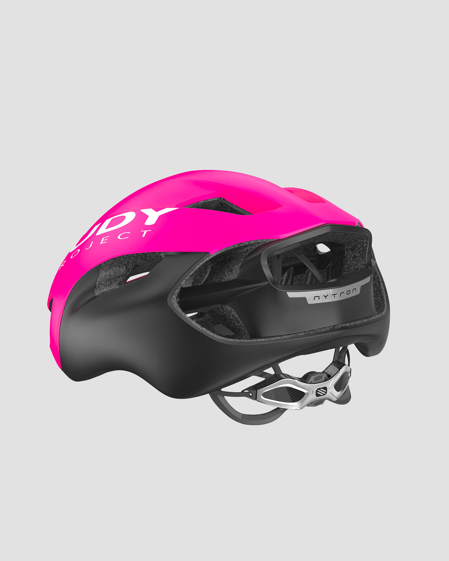 Różowo-czarny kask rowerowy Rudy Project Nytron