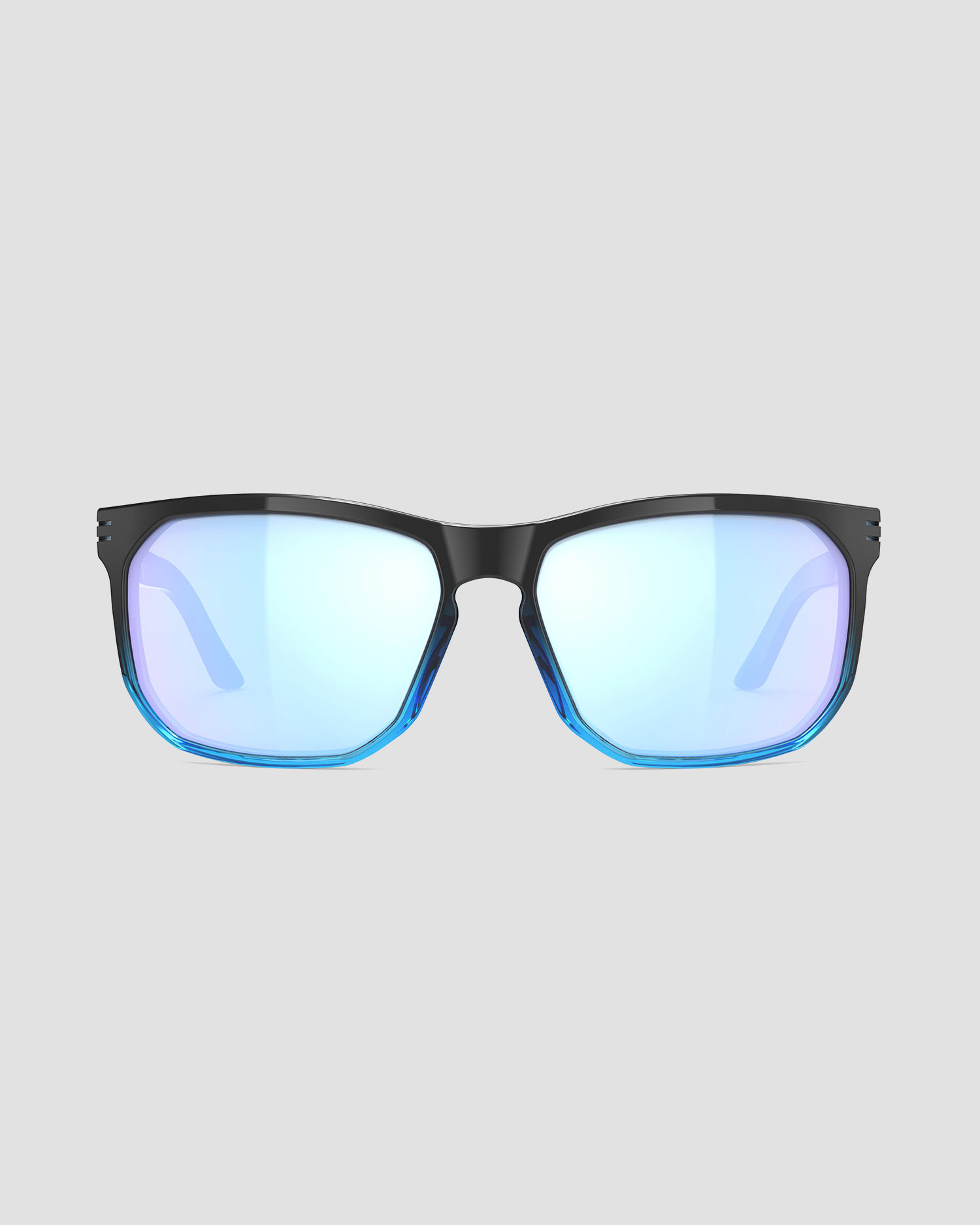 Rudy Project Soundrise Sonnenbrille in Schwarz und Blau mit RP Optics Multilaser Ice Gläsern