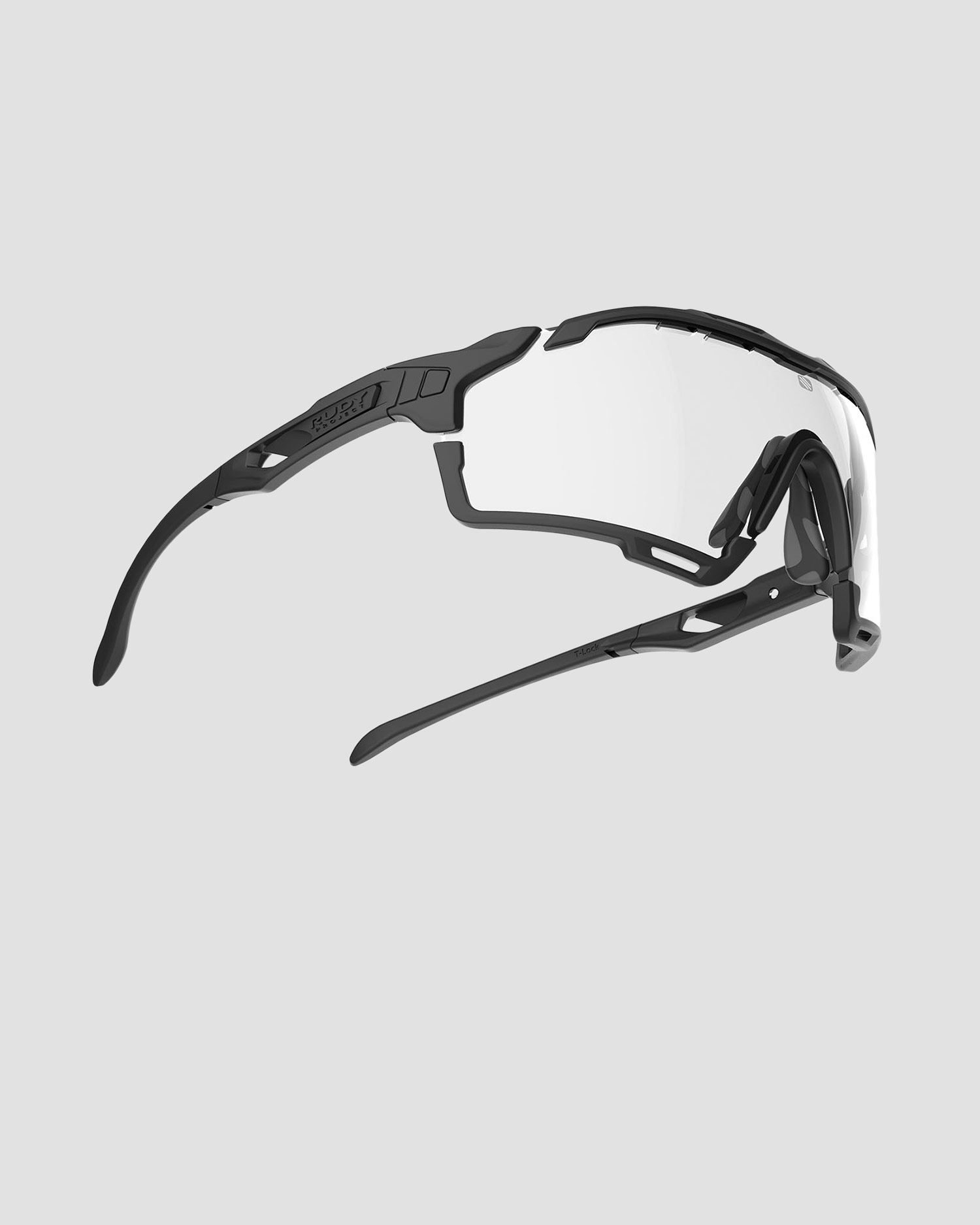 Black photochromic glasses Rudy Project Cutline with ImpactX™ Photochromic 2 Black lenses