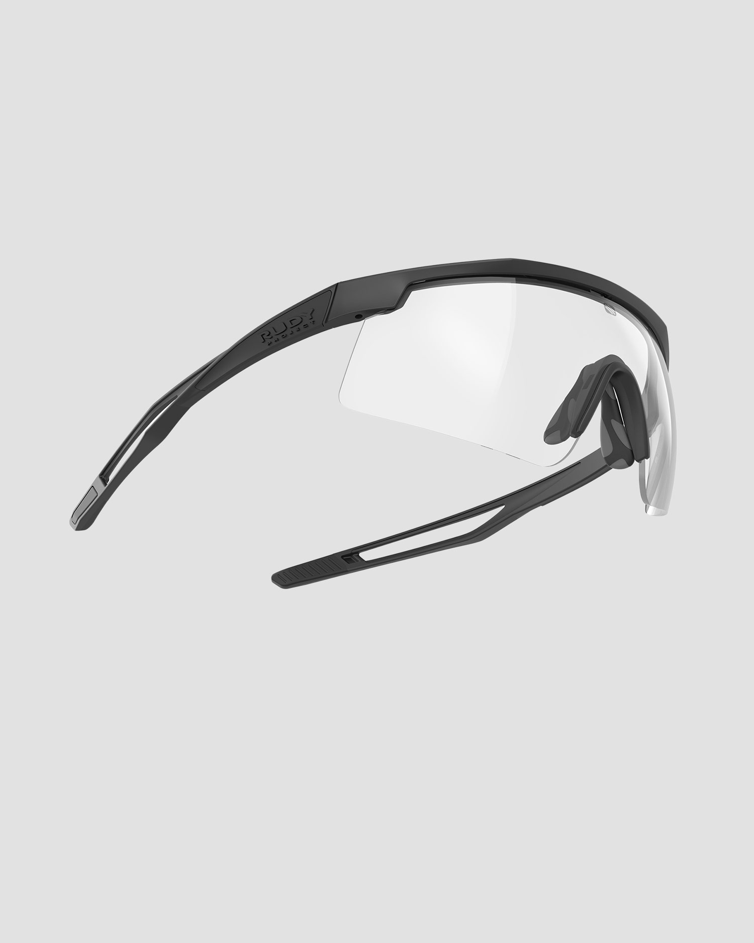 Black photochromic glasses Rudy Project Turbolence Z87 without a strap with ImpactX™ Photochromic 2 Black lens