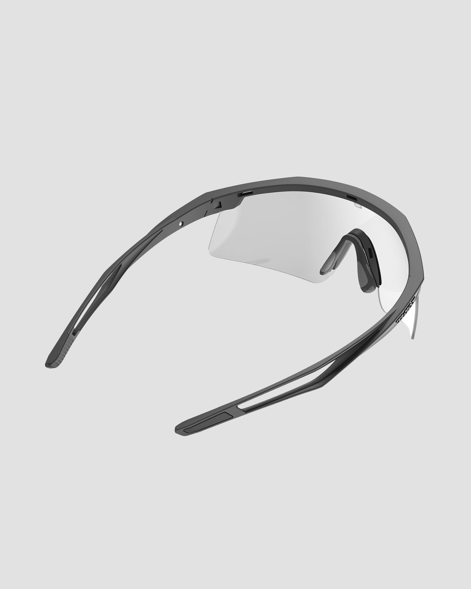 Black photochromic glasses Rudy Project Turbolence Z87 without a strap with ImpactX™ Photochromic 2 Black lens