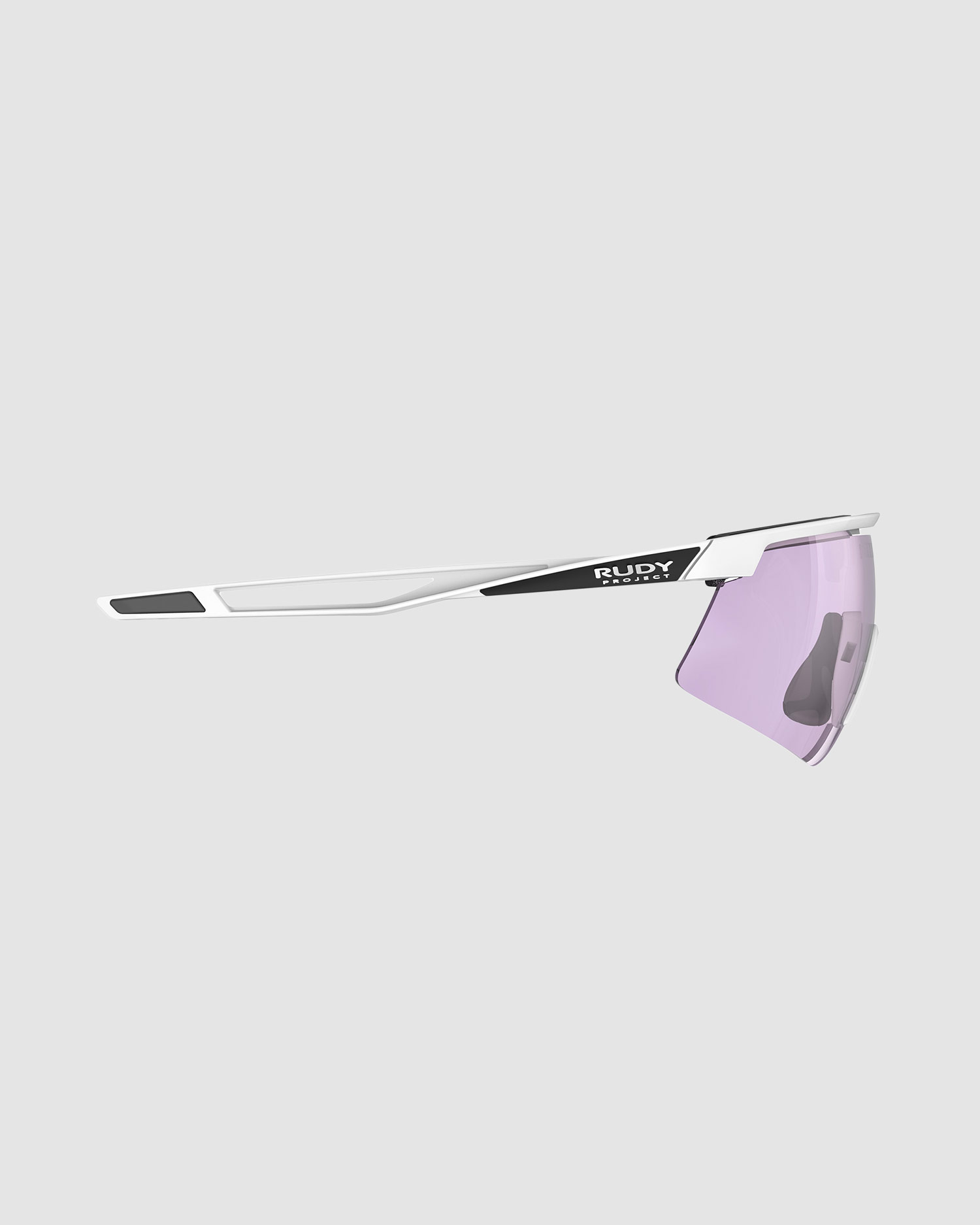 Fotochromatické okuliare Rudy Project Turbolence biele so šošovkami ImpactX® Photochromic 2 Laser Purple + doplnky