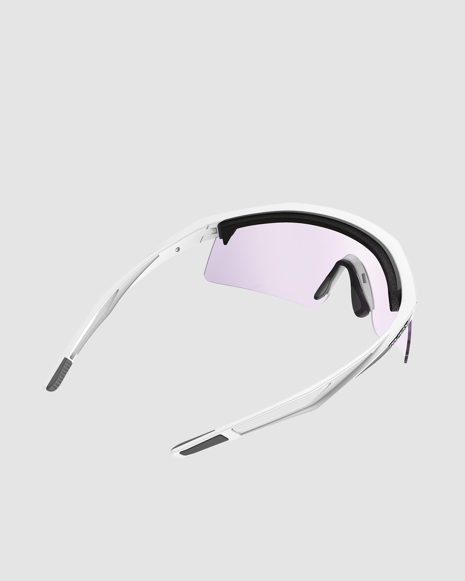 Fotochromatické okuliare Rudy Project Turbolence biele so šošovkami ImpactX® Photochromic 2 Laser Purple + doplnky