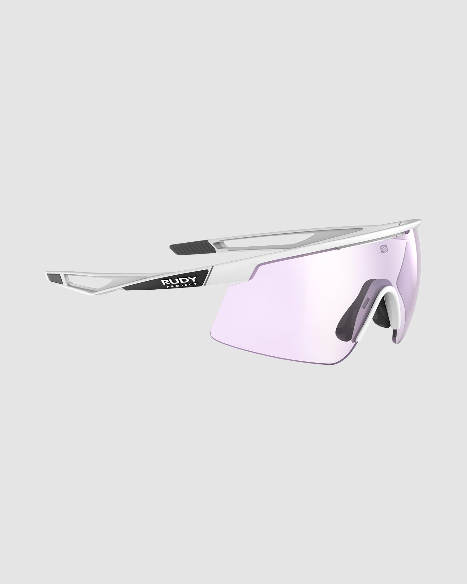 Fotochromatické okuliare Rudy Project Turbolence biele so šošovkami ImpactX® Photochromic 2 Laser Purple