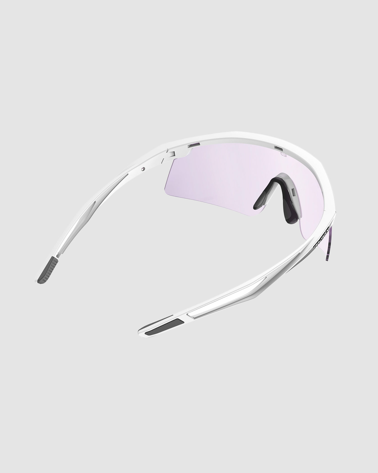 Fotochromatické okuliare Rudy Project Turbolence biele so šošovkami ImpactX® Photochromic 2 Laser Purple