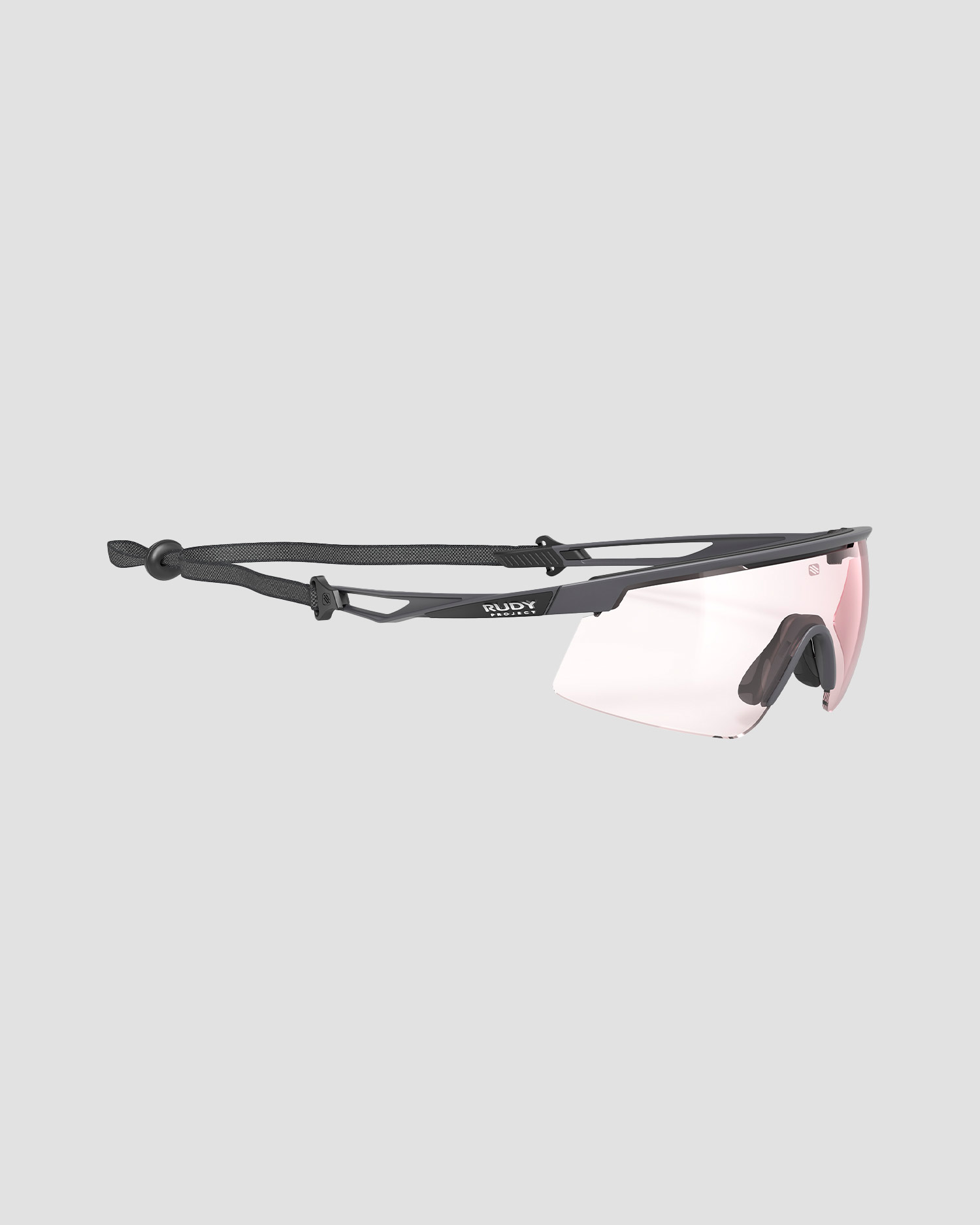 Fotochromatické okuliare Rudy Project Turbolence čierne so šošovkami ImpactX® Photochromic 2 Red + doplnky