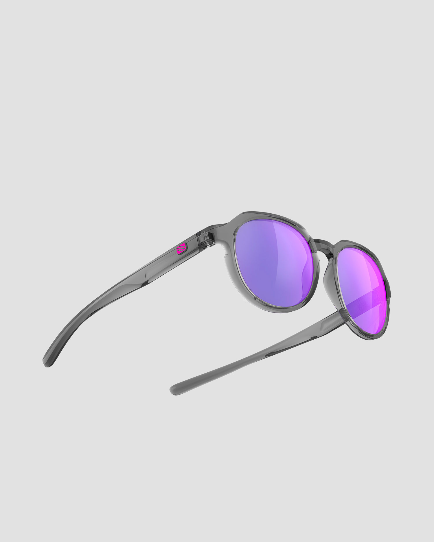 Ochelari de soare Rudy Project Glamshady gri cu lentile RP Optics Multilaser Violet