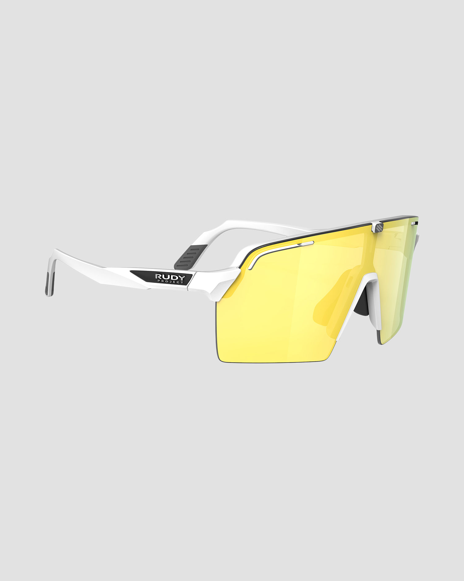 Occhiali Rudy Project Spinshield Pro bianchi con lente RP Optics Multilaser Yellow, Colore/Disegno: Biały