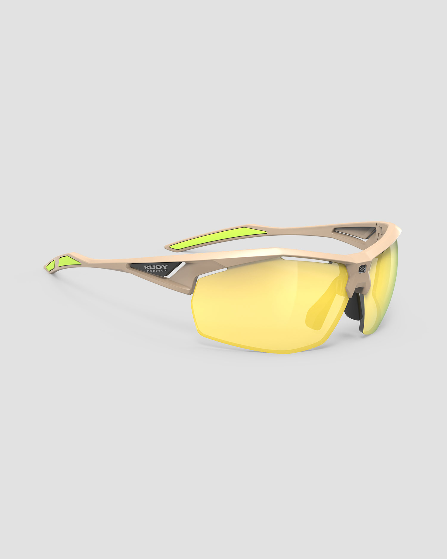 Occhiali da sole Rudy Project Sydus beige con lenti RP Optics Multilaser Yellow, Colore/Disegno: Beżowy