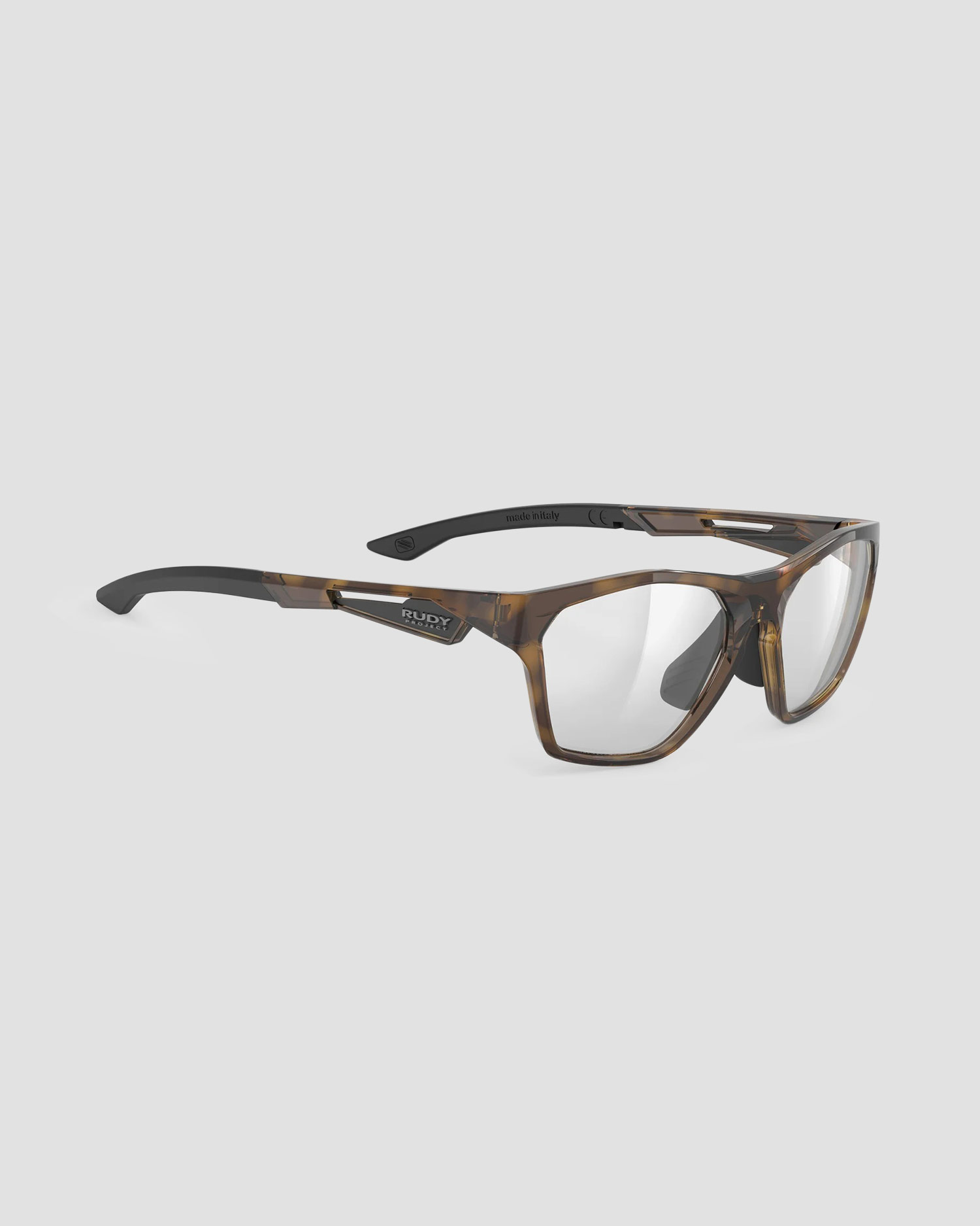 Brown glasses Rudy Project No Code Slim with a Demo lens, Color/Pattern: Brązowy