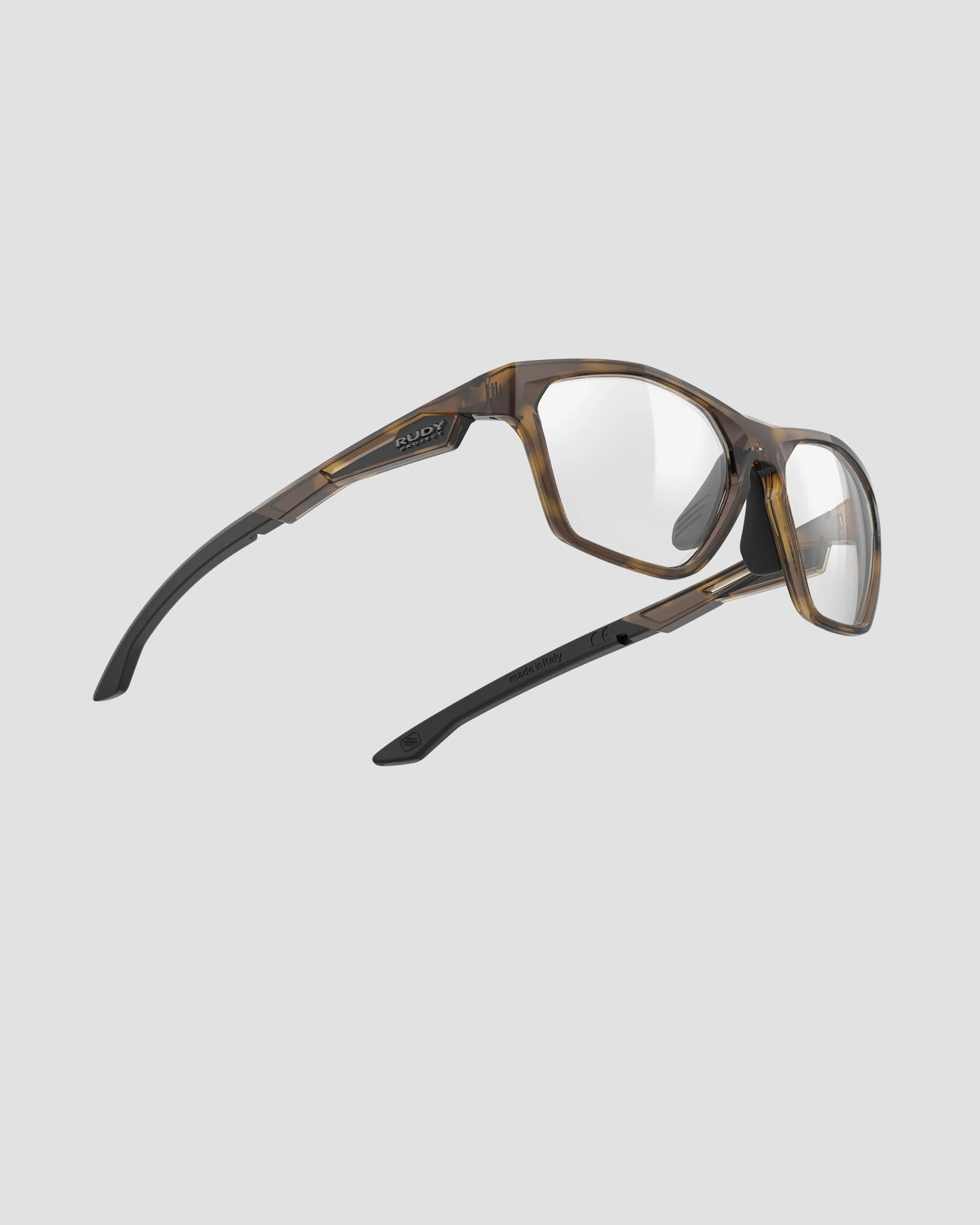 Brown glasses Rudy Project No Code Slim with a Demo lens