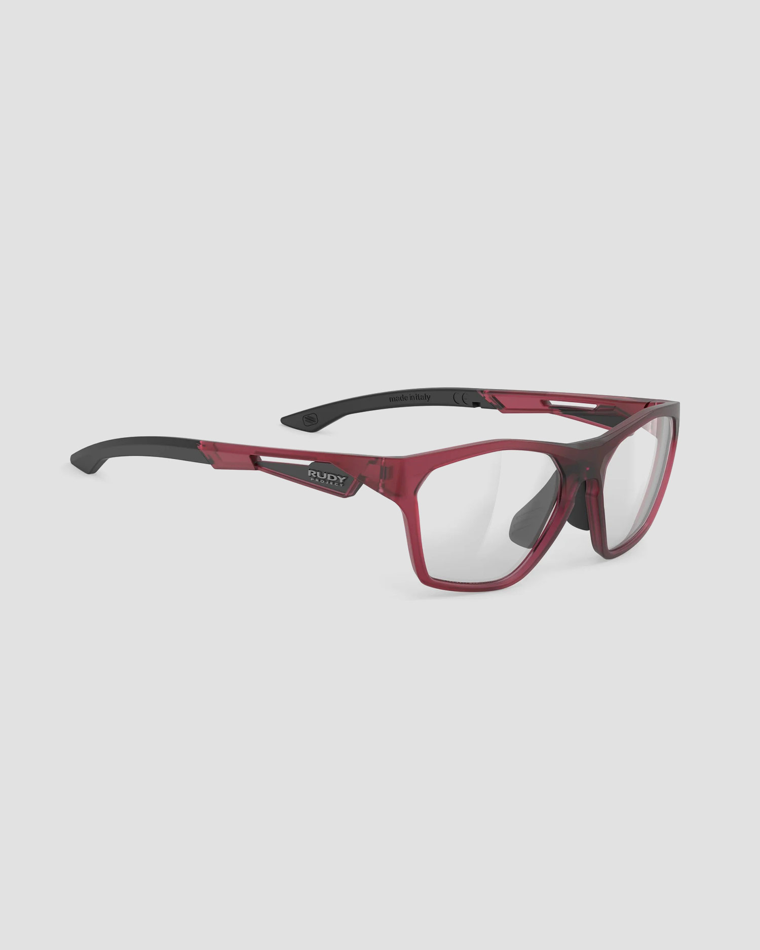 Red glasses Rudy Project No Code Slim with a red Demo lens
