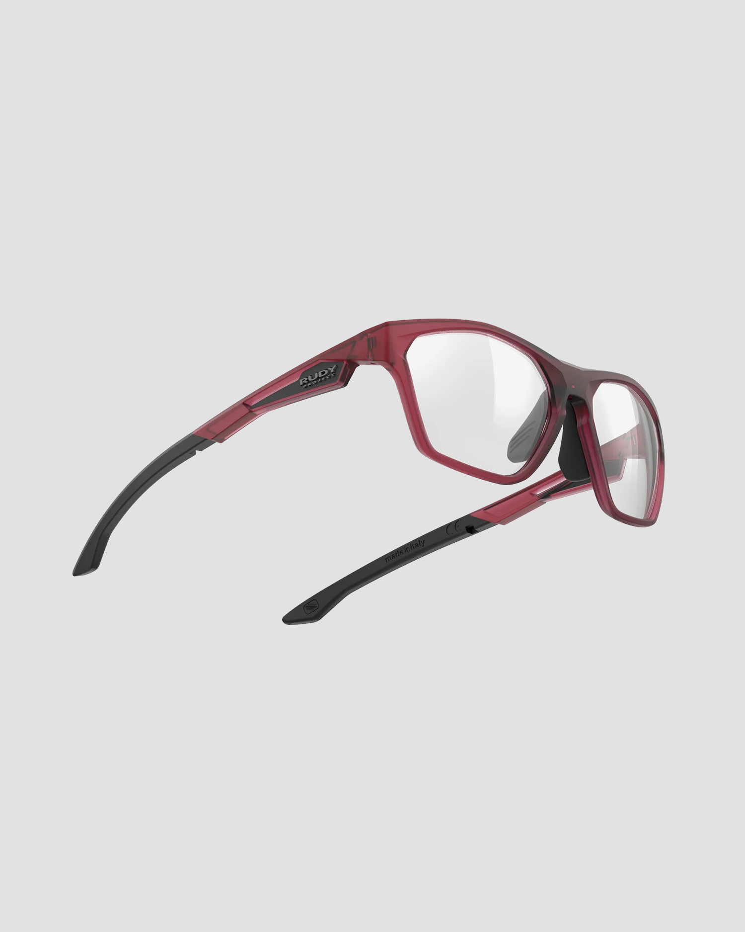 Red glasses Rudy Project No Code Slim with a red Demo lens
