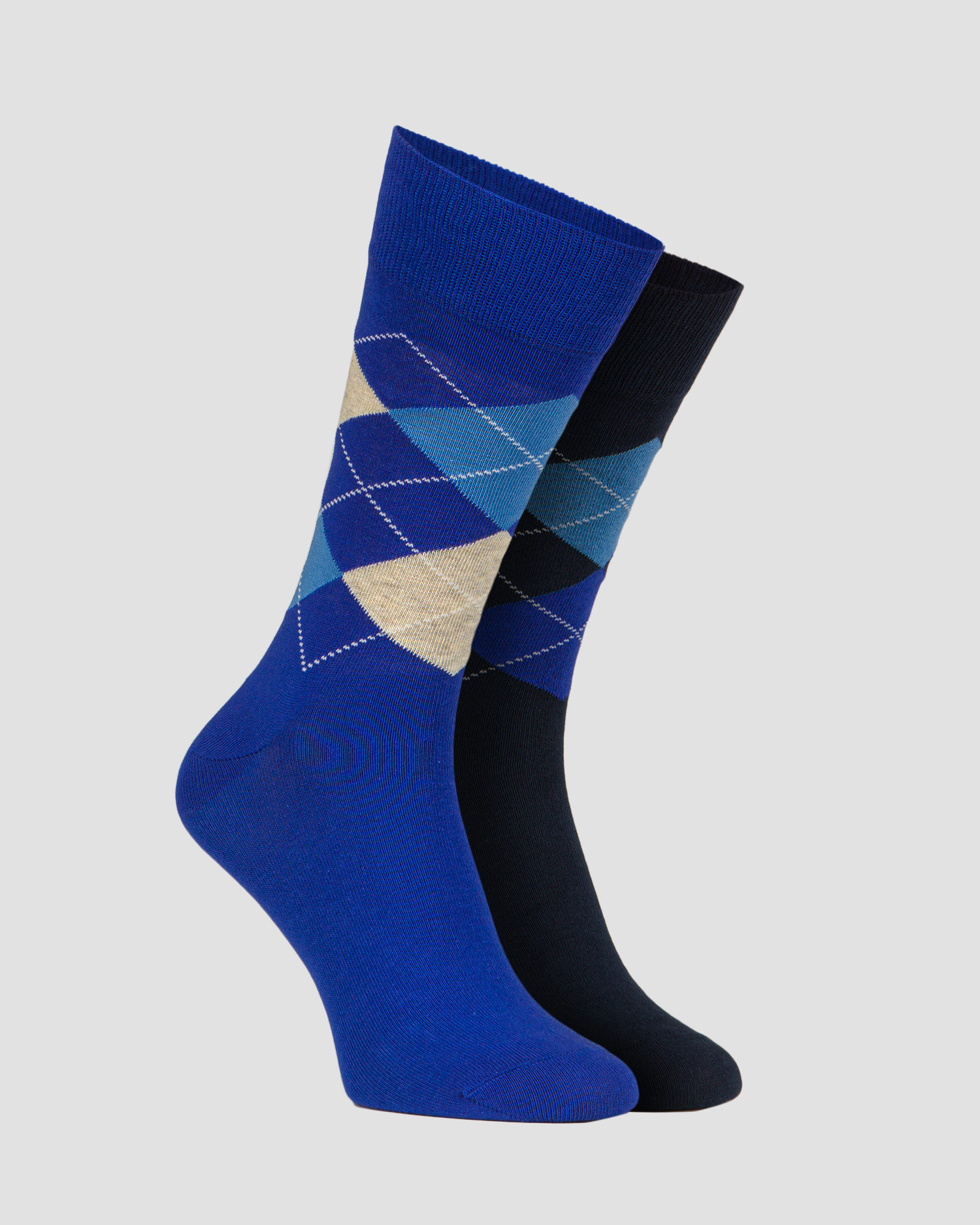 Chaussettes pour hommes 2 paires Burlington Basic Gift Box, Couleur: Multikolor,Niebieski,Granatowy