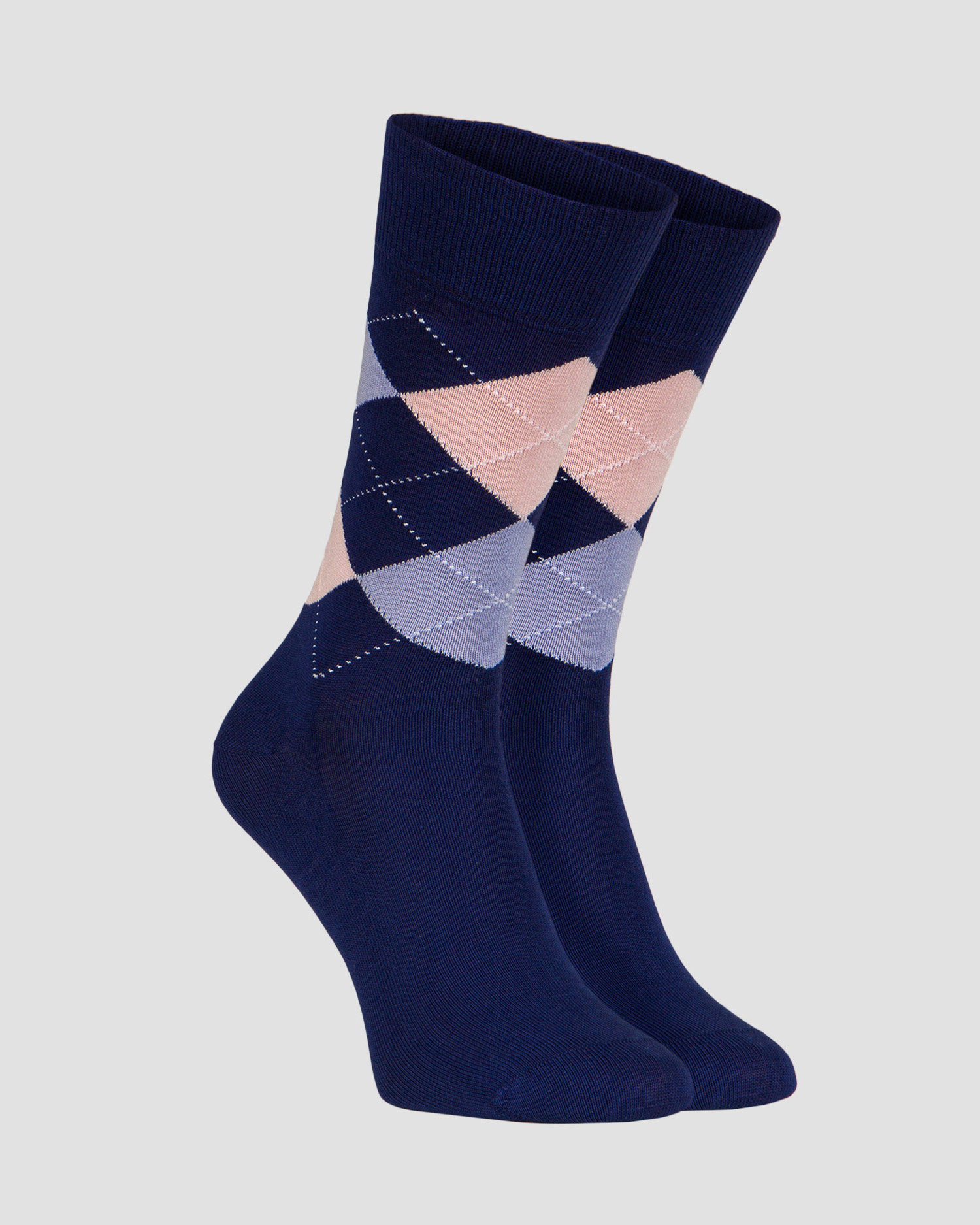 Chaussettes pour hommes Burlington Manchester, Couleur: Granatowy,Print