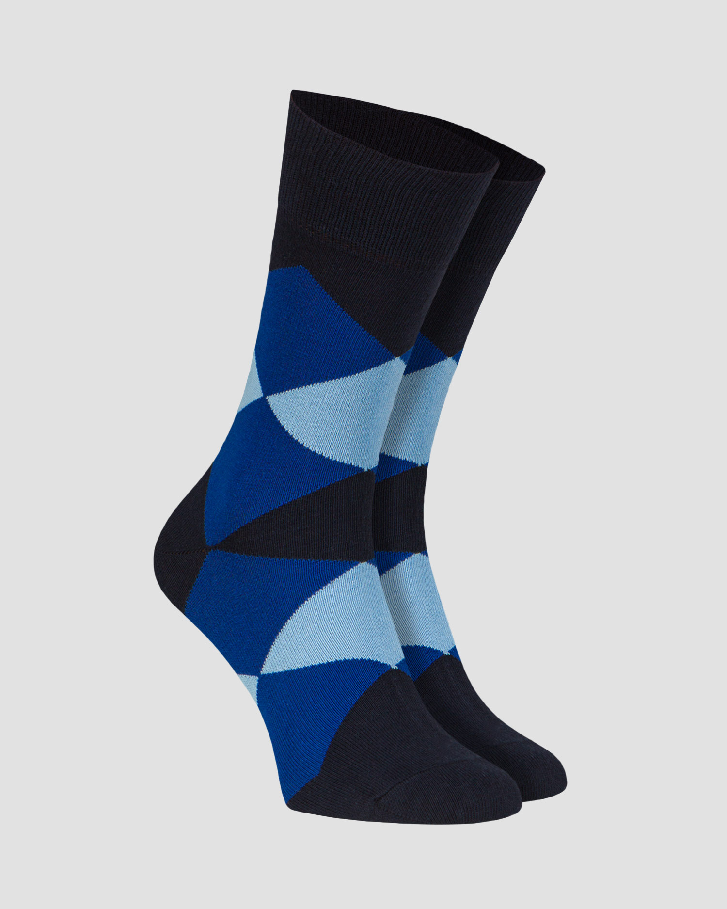 Men's socks in Argyle Burlington Clyde, Color/Pattern: Print,Granatowy