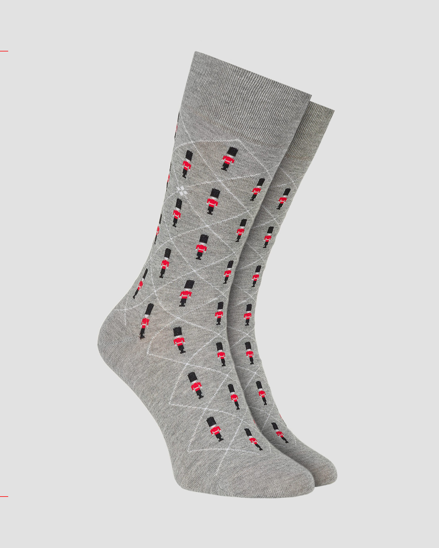 Men's socks Burlington Guard, Color/Pattern: Print,Szary
